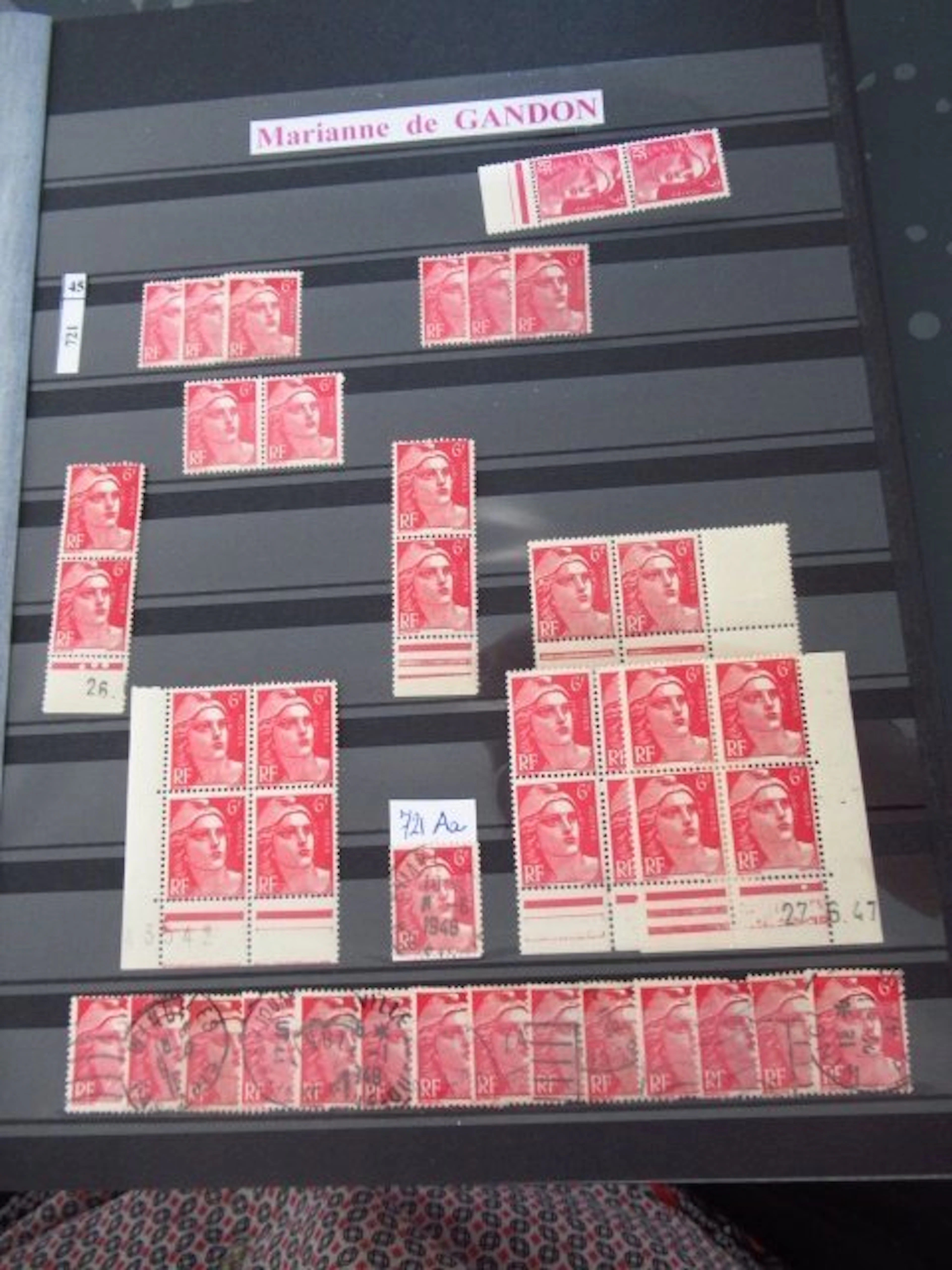 France - avec variété ,collection de timbres