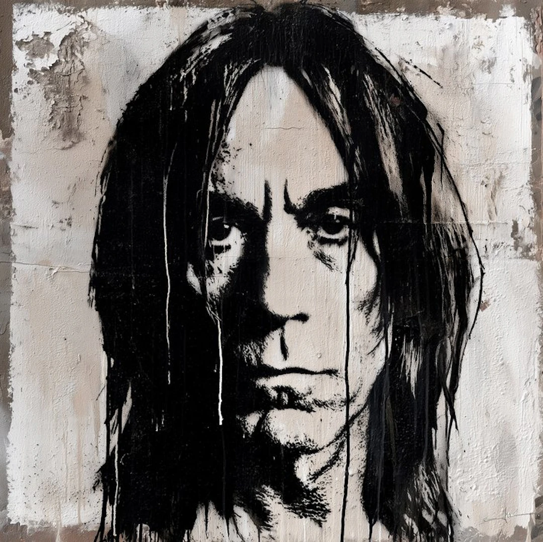 David Law (1967) - Iggy Pop (Stencil)