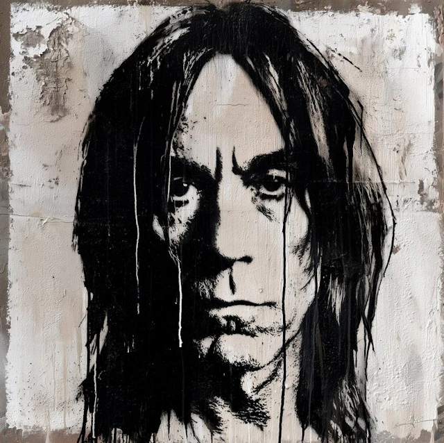 David Law (1967) - Iggy Pop (Stencil)