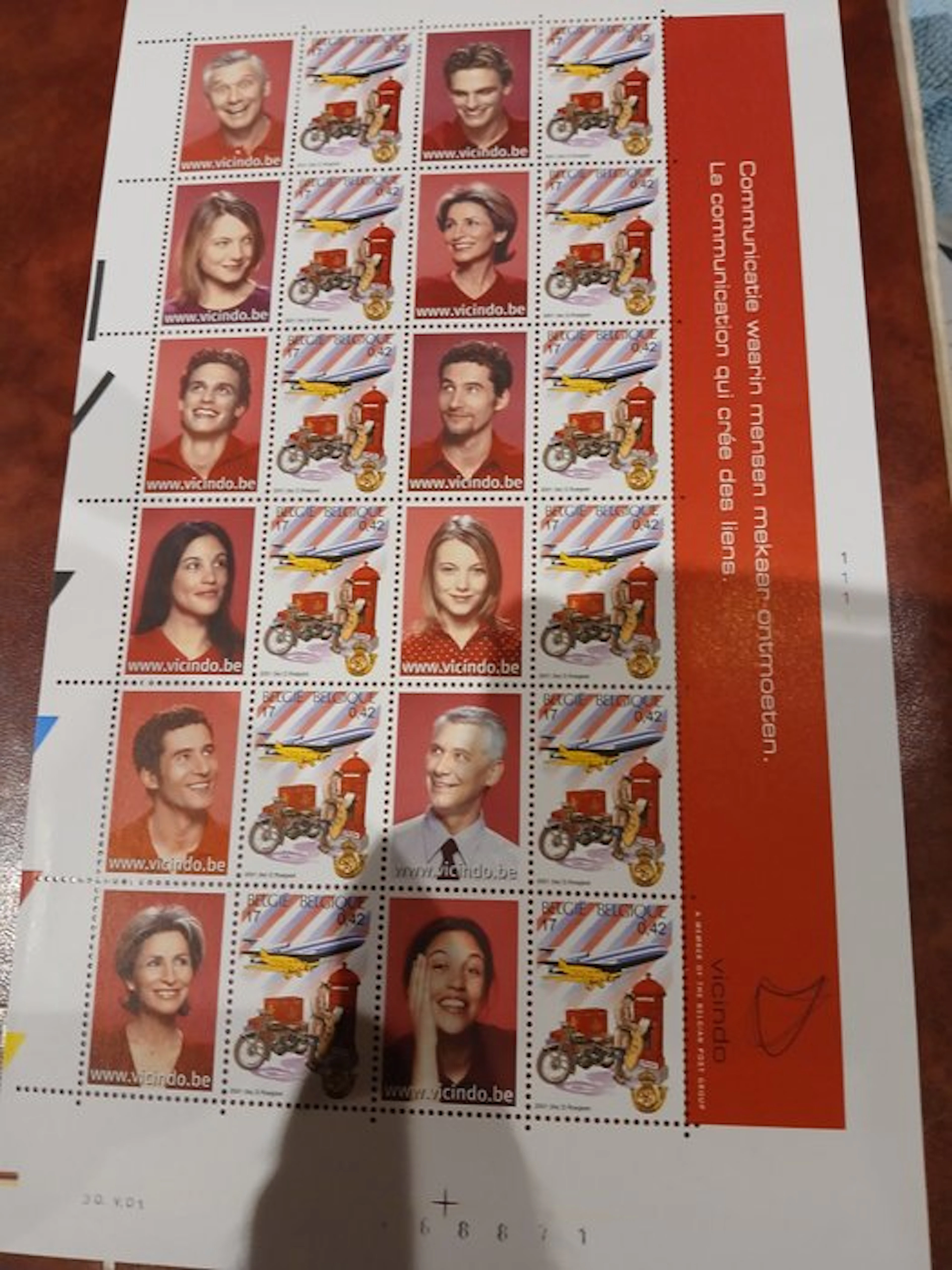 Belgium - 17 complete sheets from the 1980s, 1990s, and 2000s.