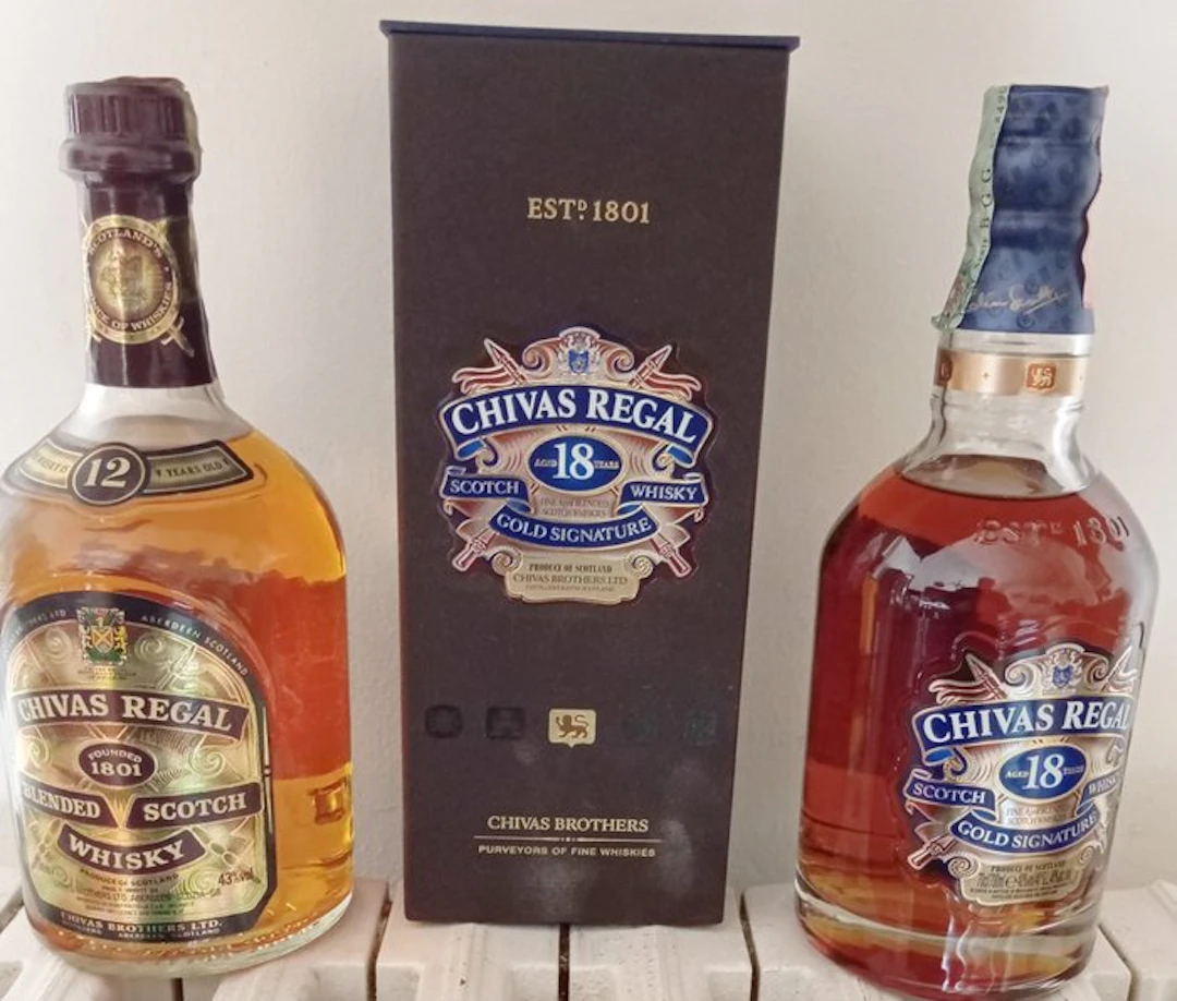 Chivas Regal 12yo & 18yo Gold Signature - 70cl - 2 bottles