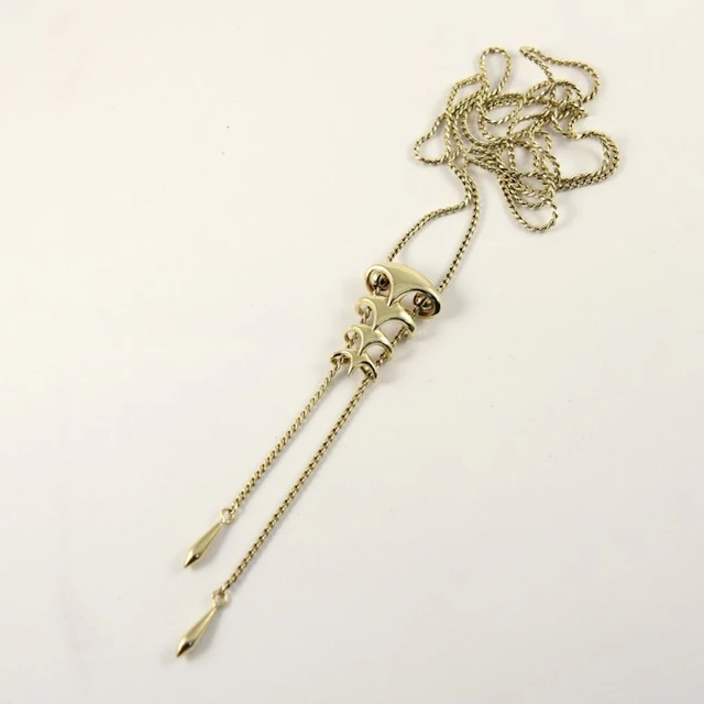 Handmade - Necklace - DESIGN Schuifketting met 2 pampels...