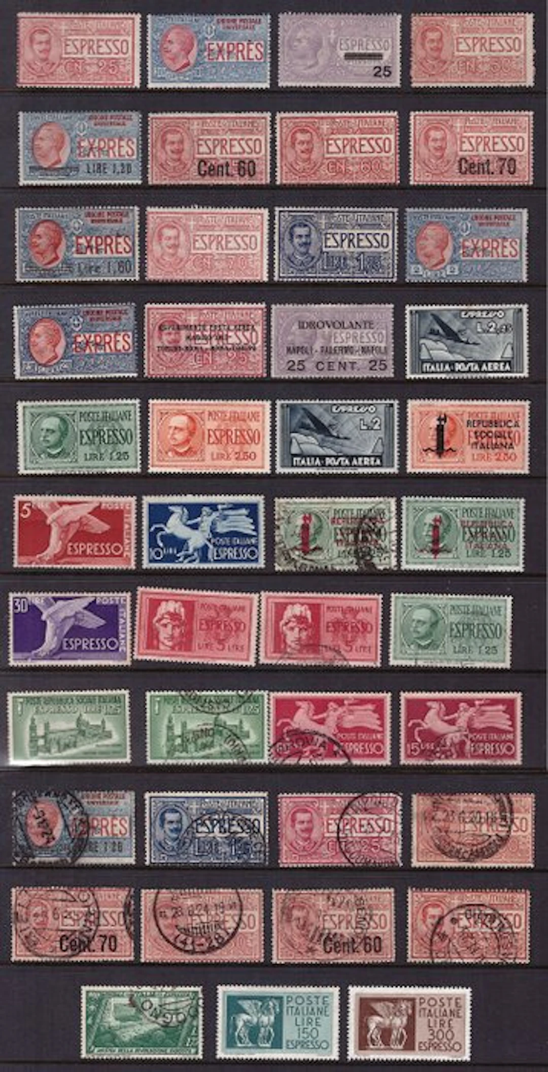 Italy 1925/1946 - Selection of Espressos from the Kingdom of Italy