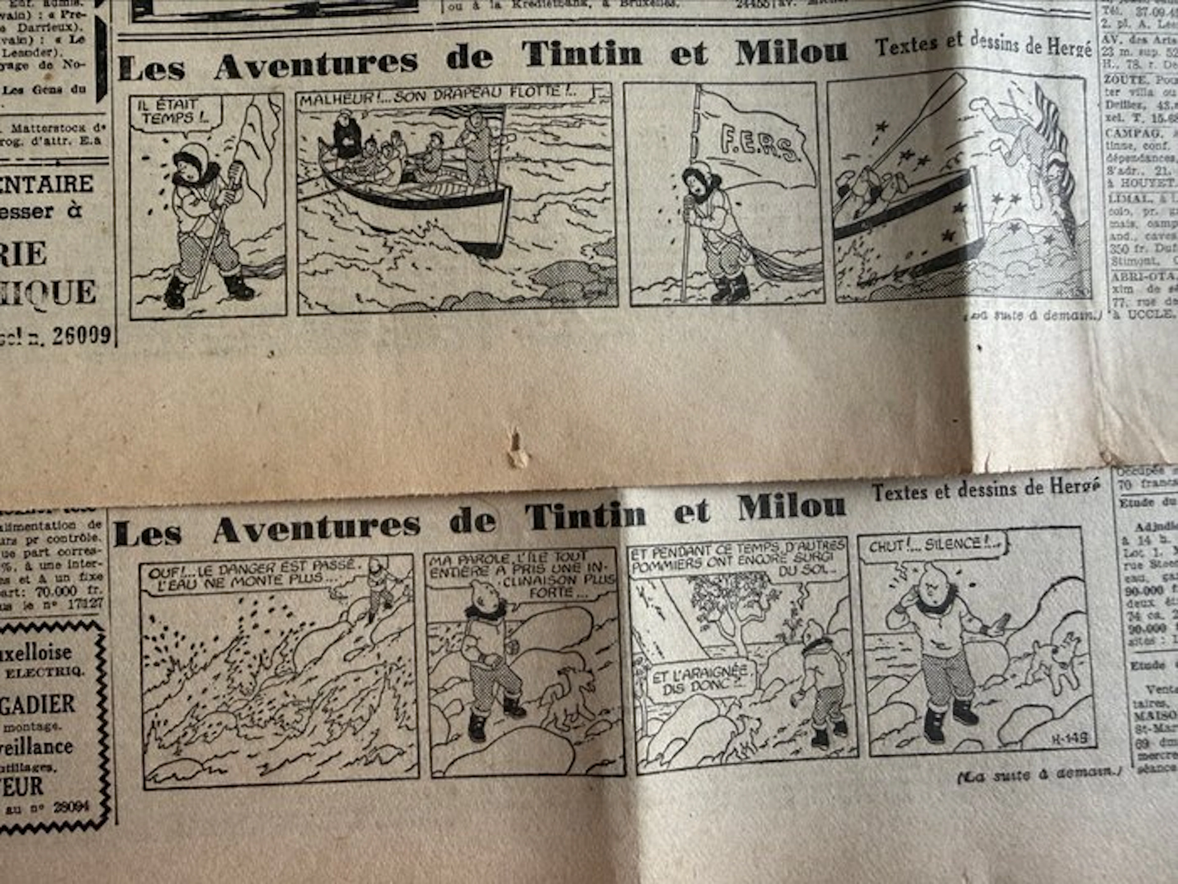 Le Soir (volé) : Ensemble de 2 fascicules « L’Etoile Mystérieuse » - 1942