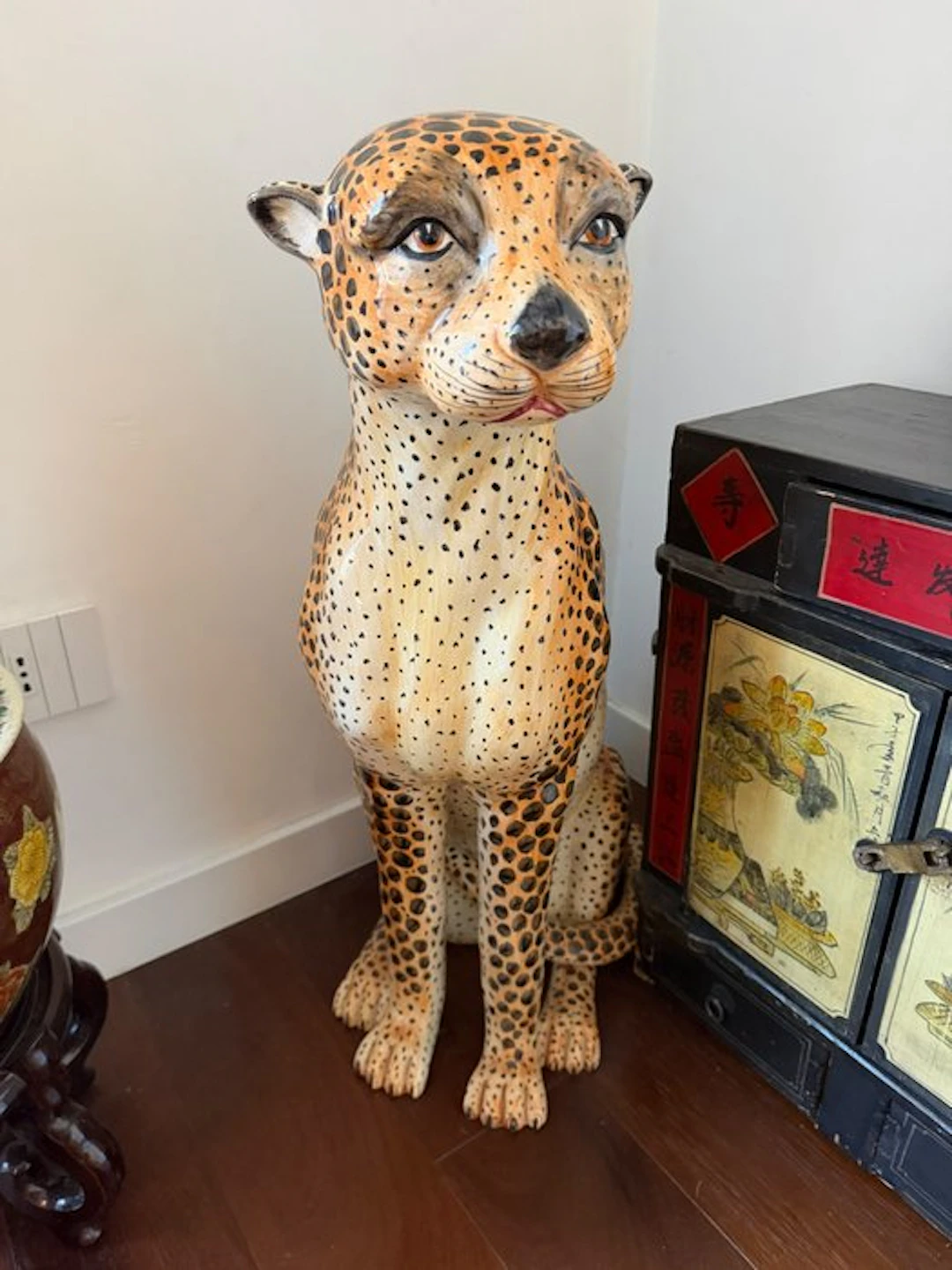 Statue, Ghepardo - Dipinta a Mano – Stile Hollywood...