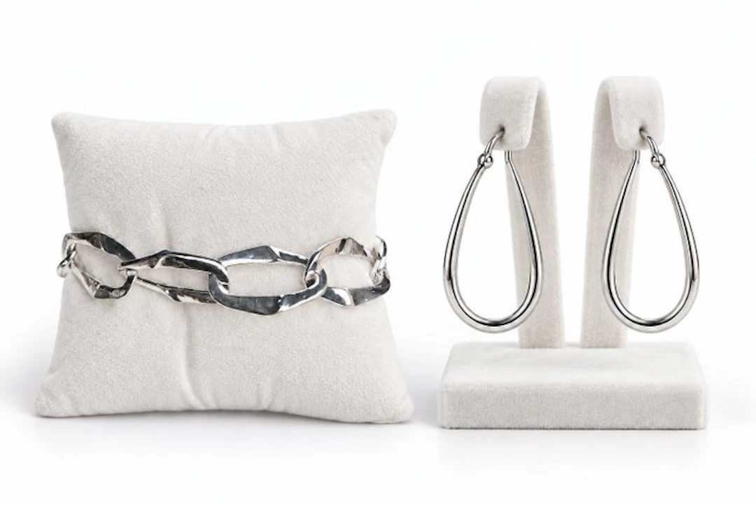 No reserve price - 2 piece jewellery set Silver