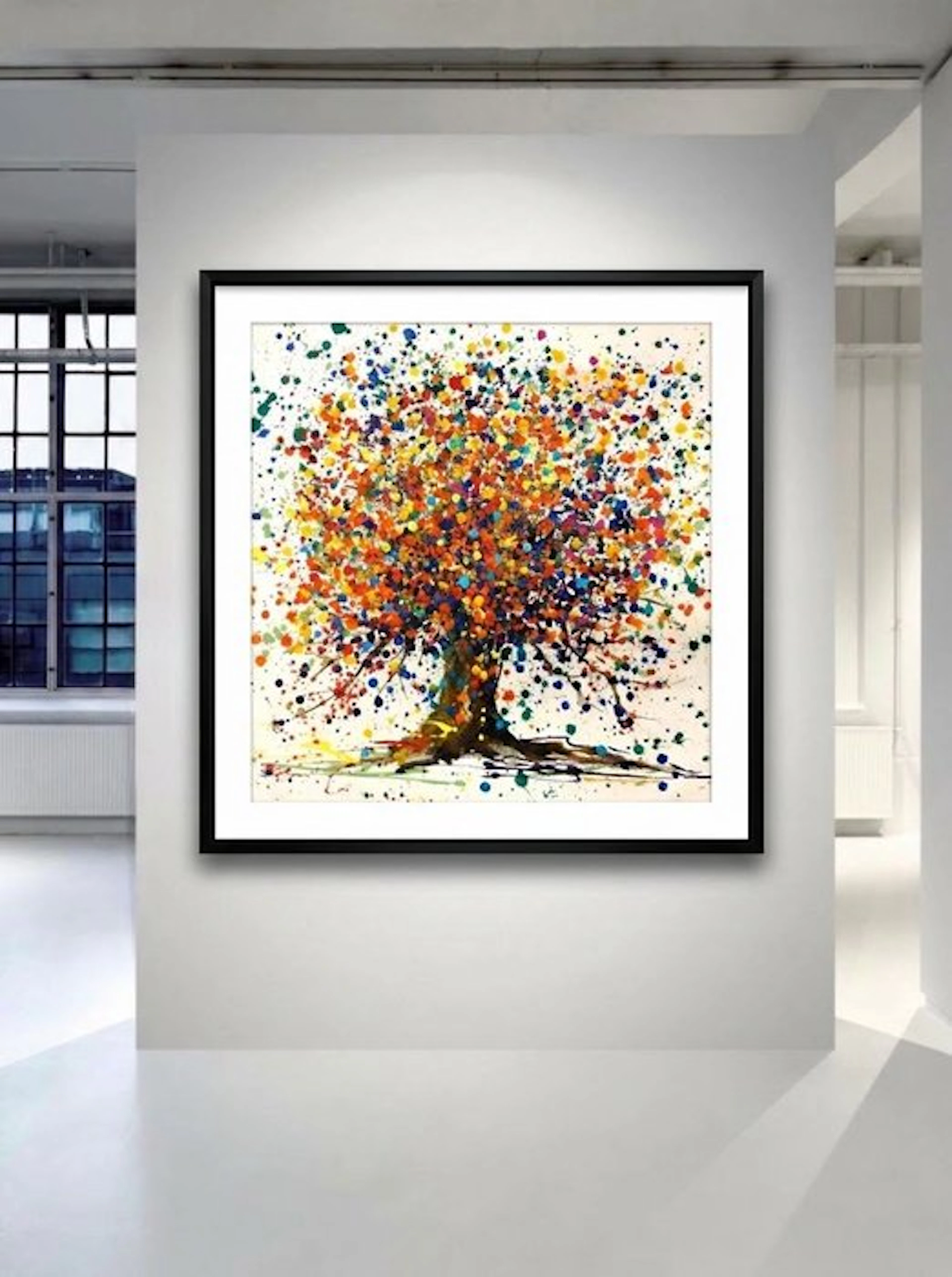 Dam Domido - Tree of life, tree of hope - 80 x 80 cm - White back ground