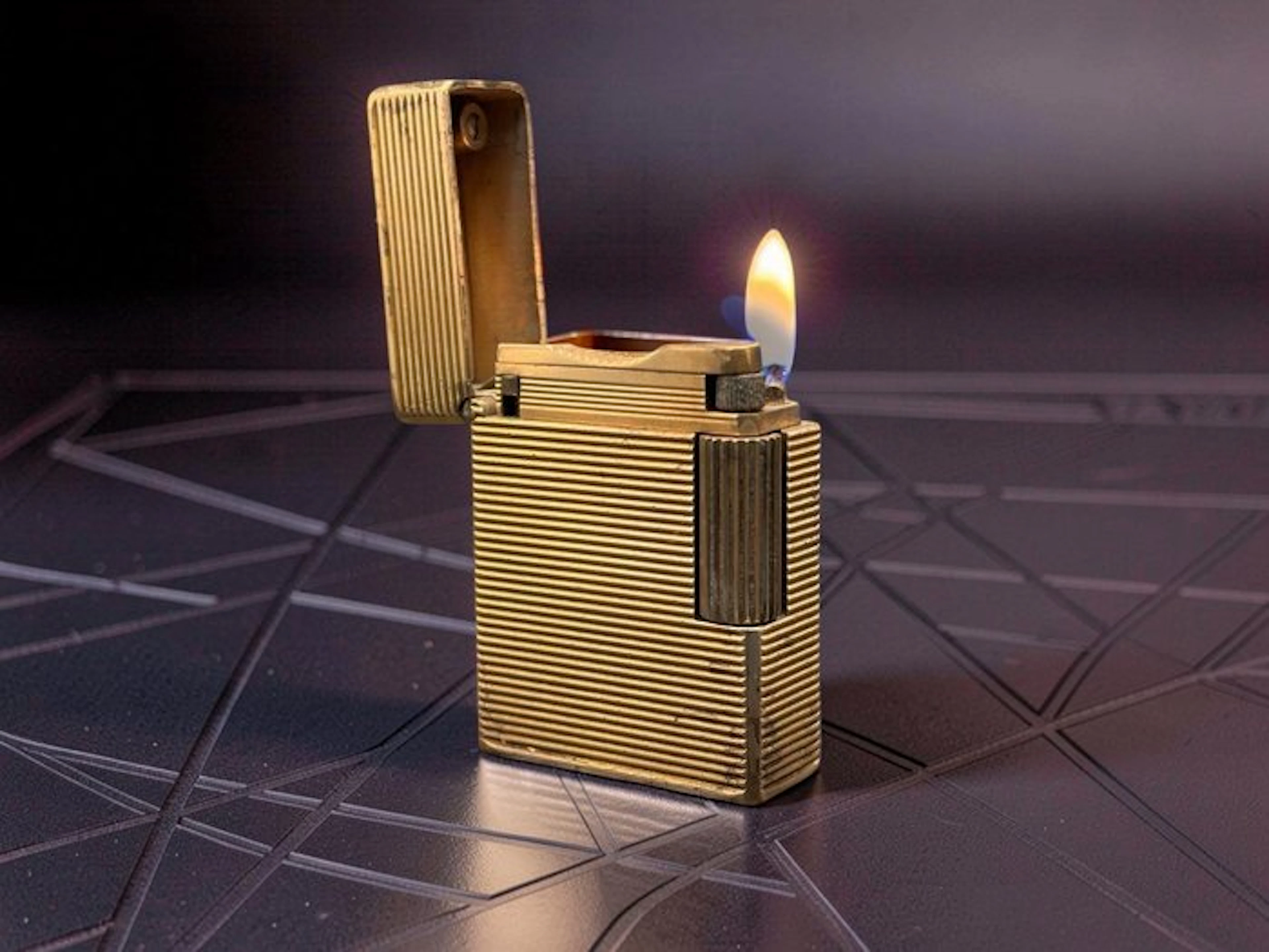 S.T. Dupont - Ligne 1 Small - Genuine 20μ Gold Plated...