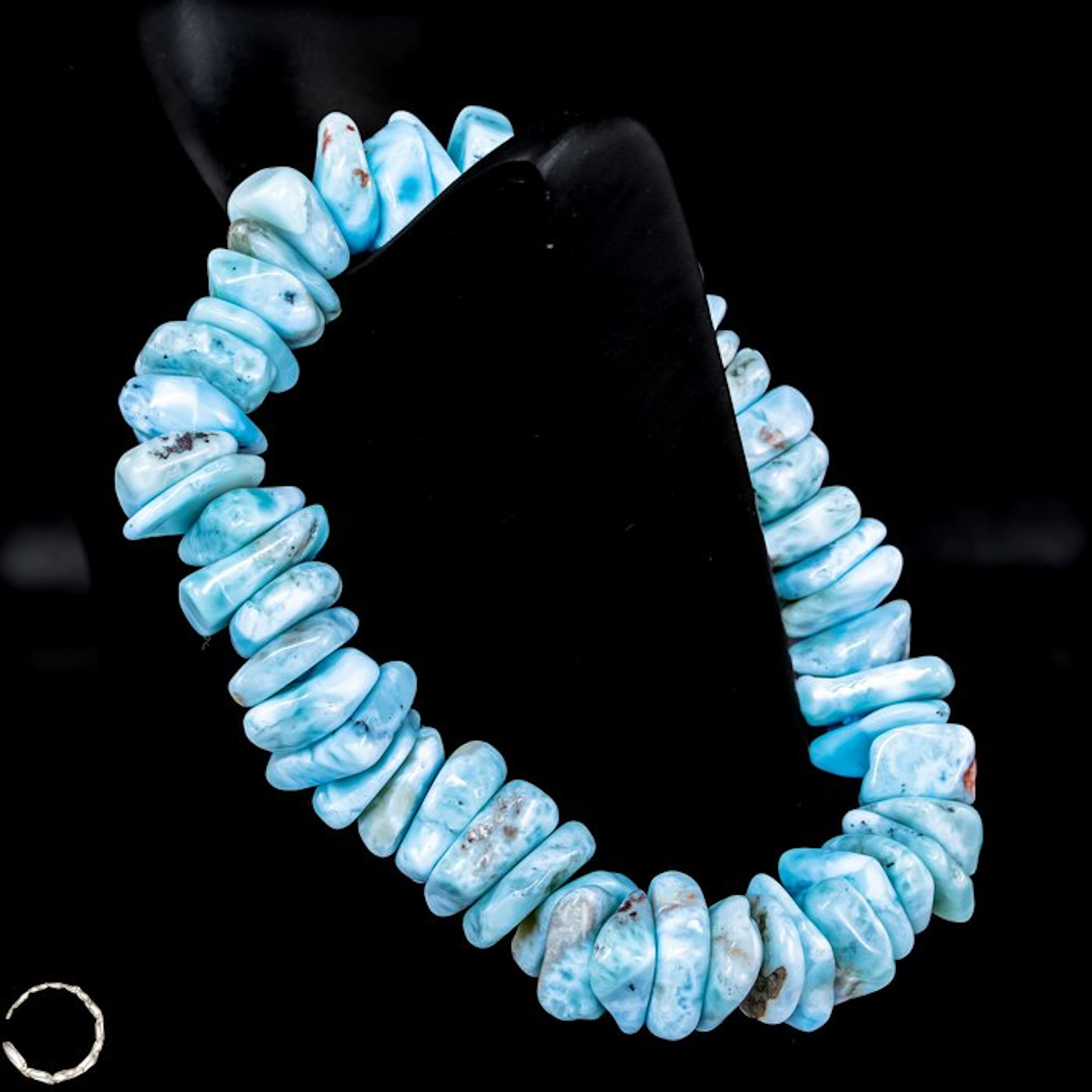 Whisper of the Sea – A bracelet made of genuine larimar