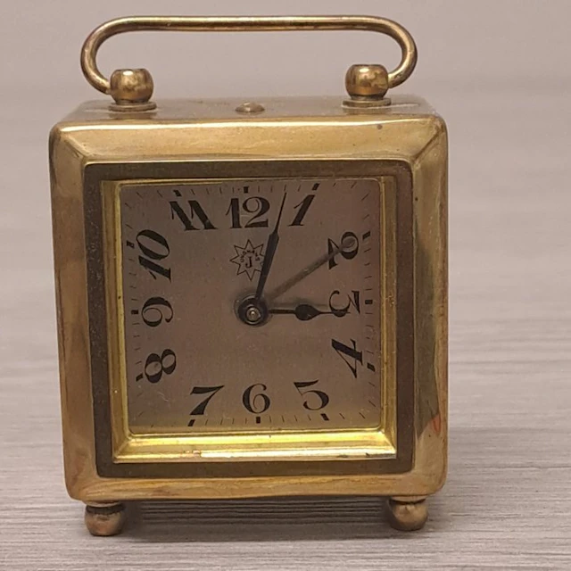 Travel clock - Junghans - Art Deco Bronze - 1900-1910 - Travel alarm clock