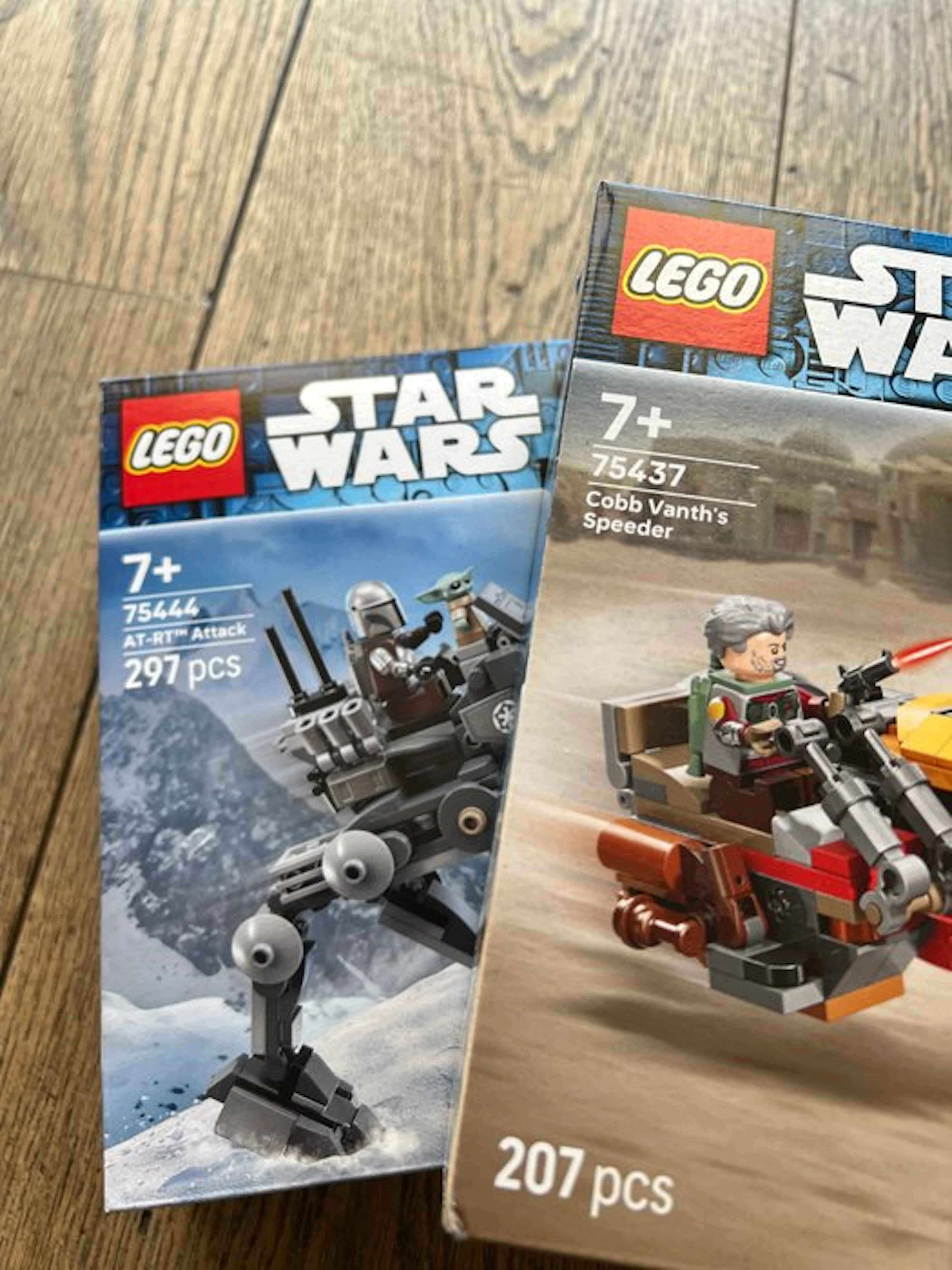 LEGO Set - Star Wars - 75437 Cobb Vanth's Speeder; 75444 AT-RT Attack