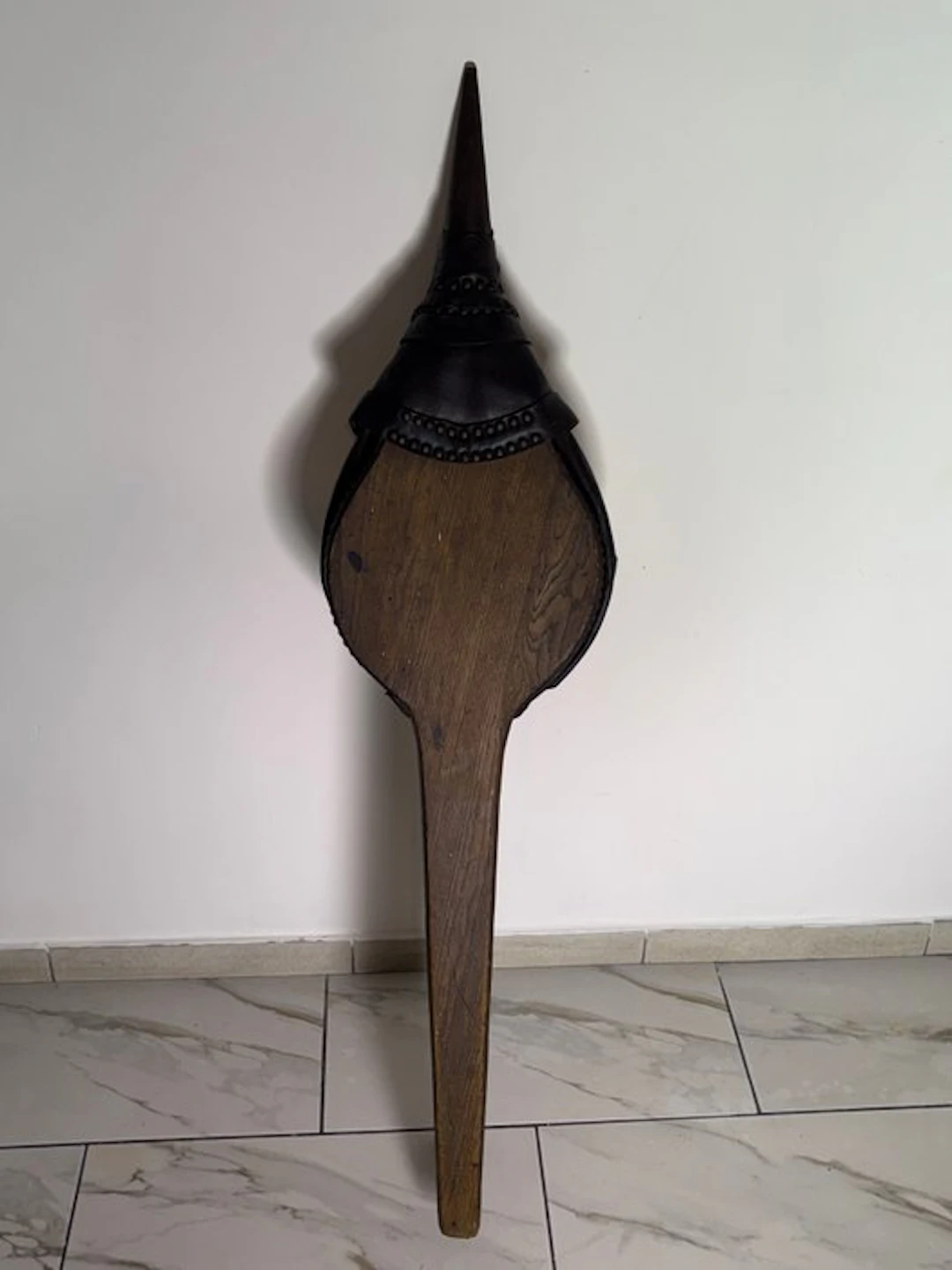 Fireplace accessory - Large fireplace bellows or rustic floor bellows – Wood