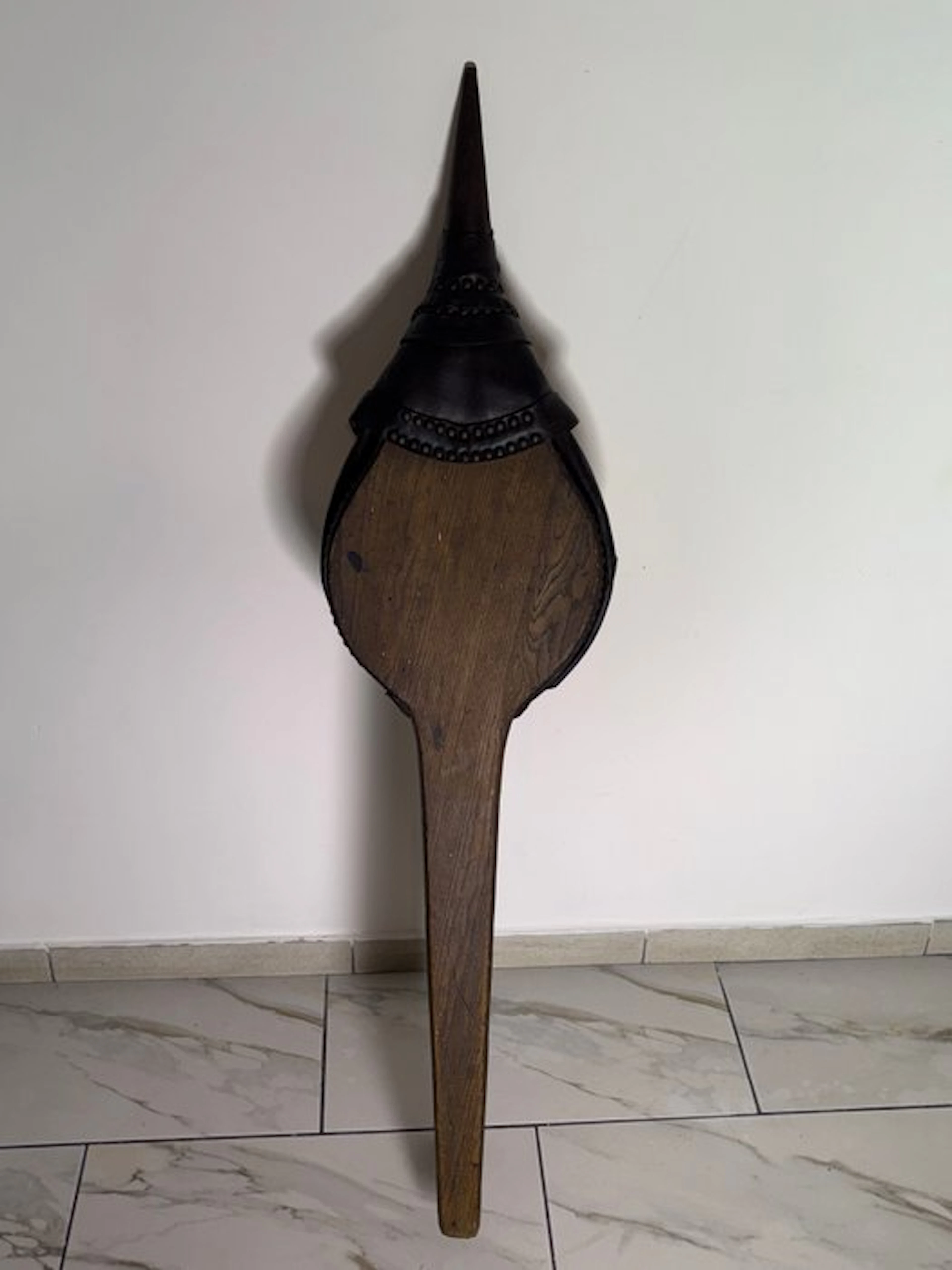 Fireplace accessory - Large fireplace bellows or rustic floor bellows – Wood