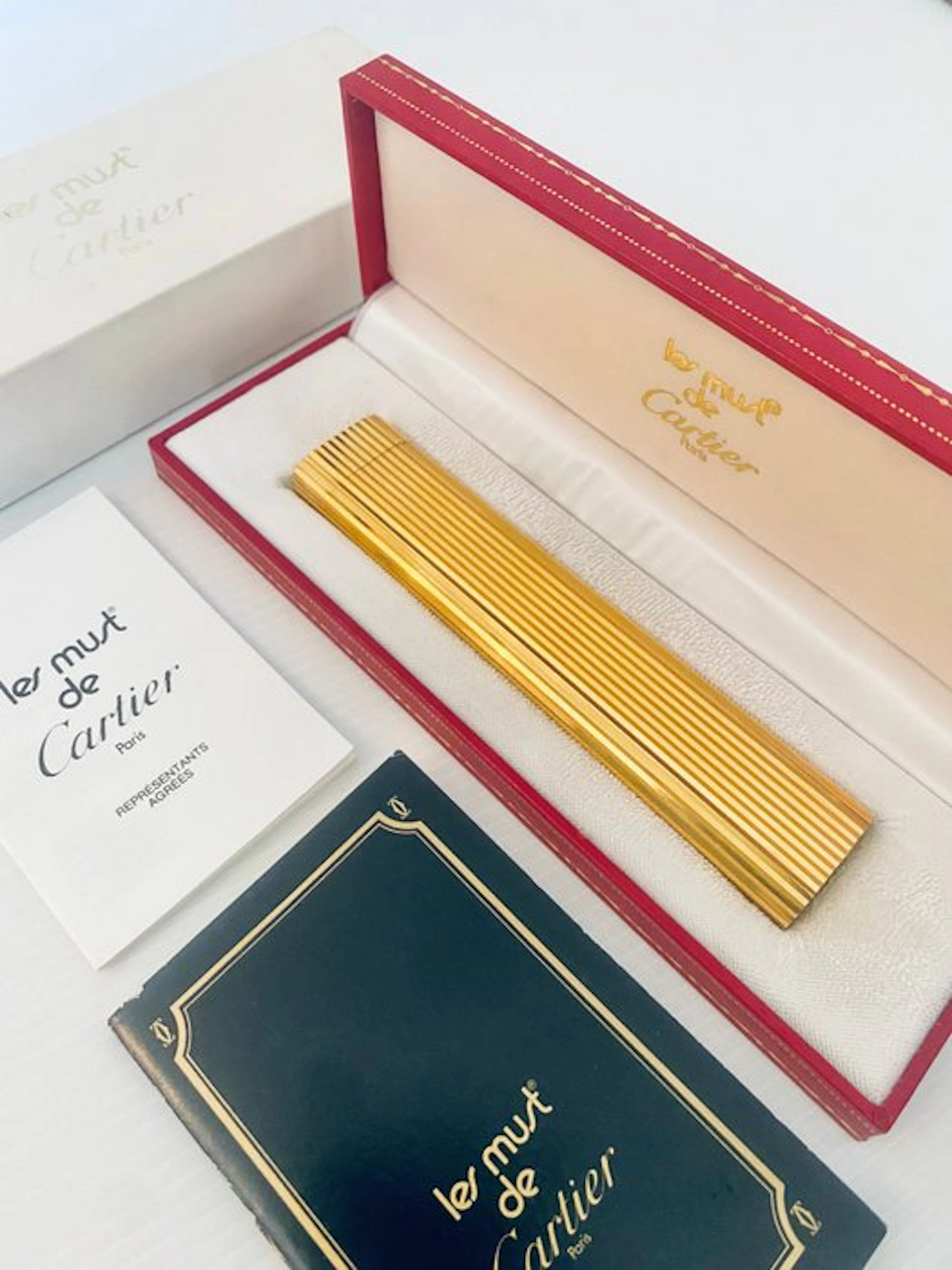 Cartier - table lighter - Lighter - Gold-plated