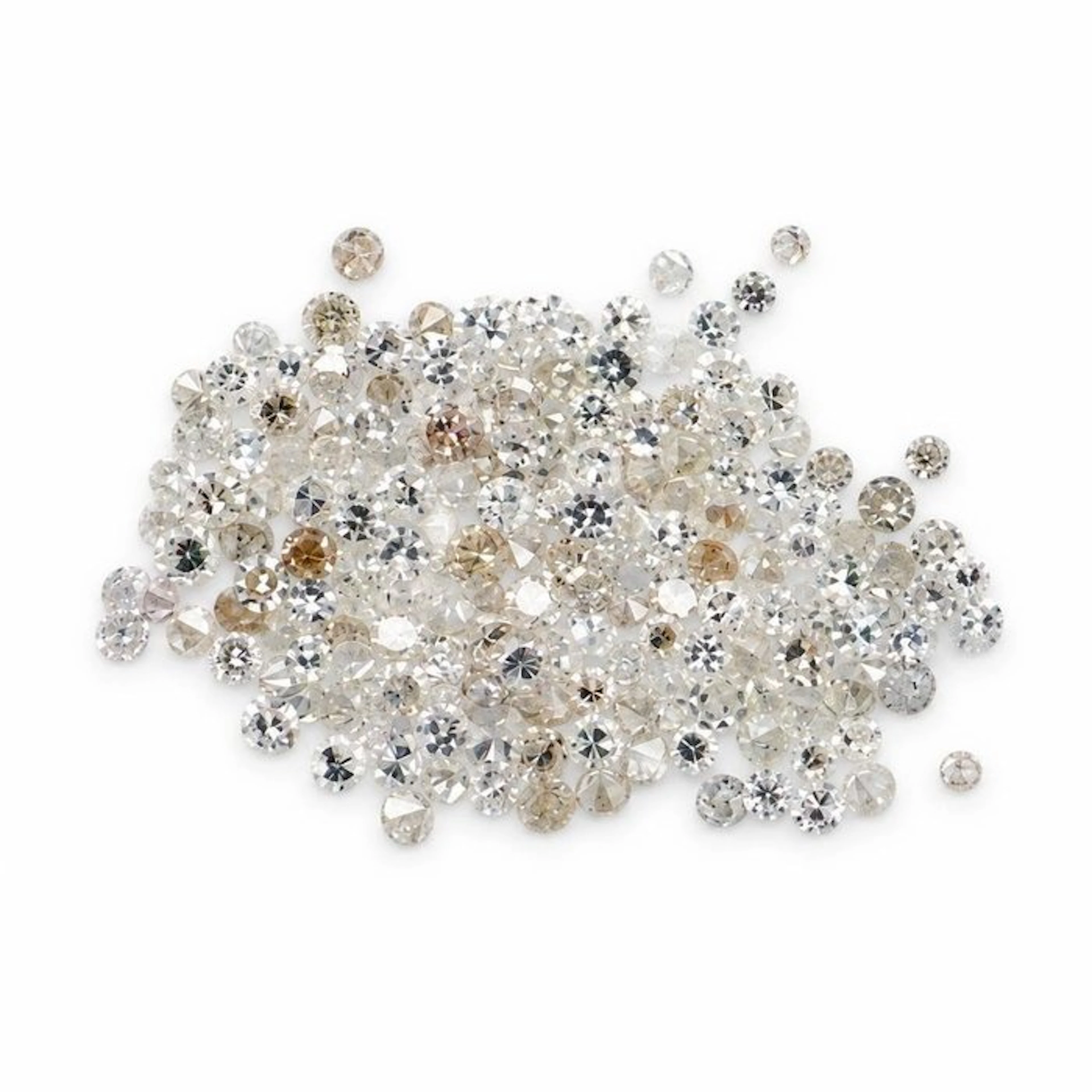 No reserve price - 175 pcs Diamond (Natural) - 0.83 ct - Round - VVS1