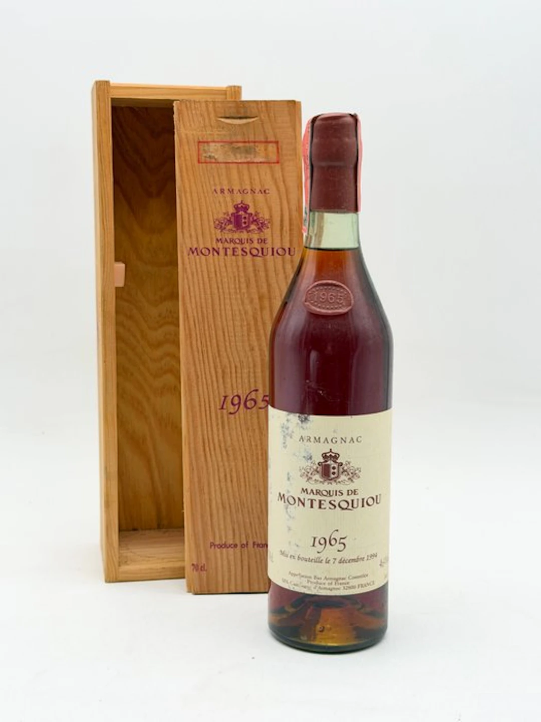 Marquis de Montesquiou 1965 - Armagnac millésime - b. 1994 - 70cl