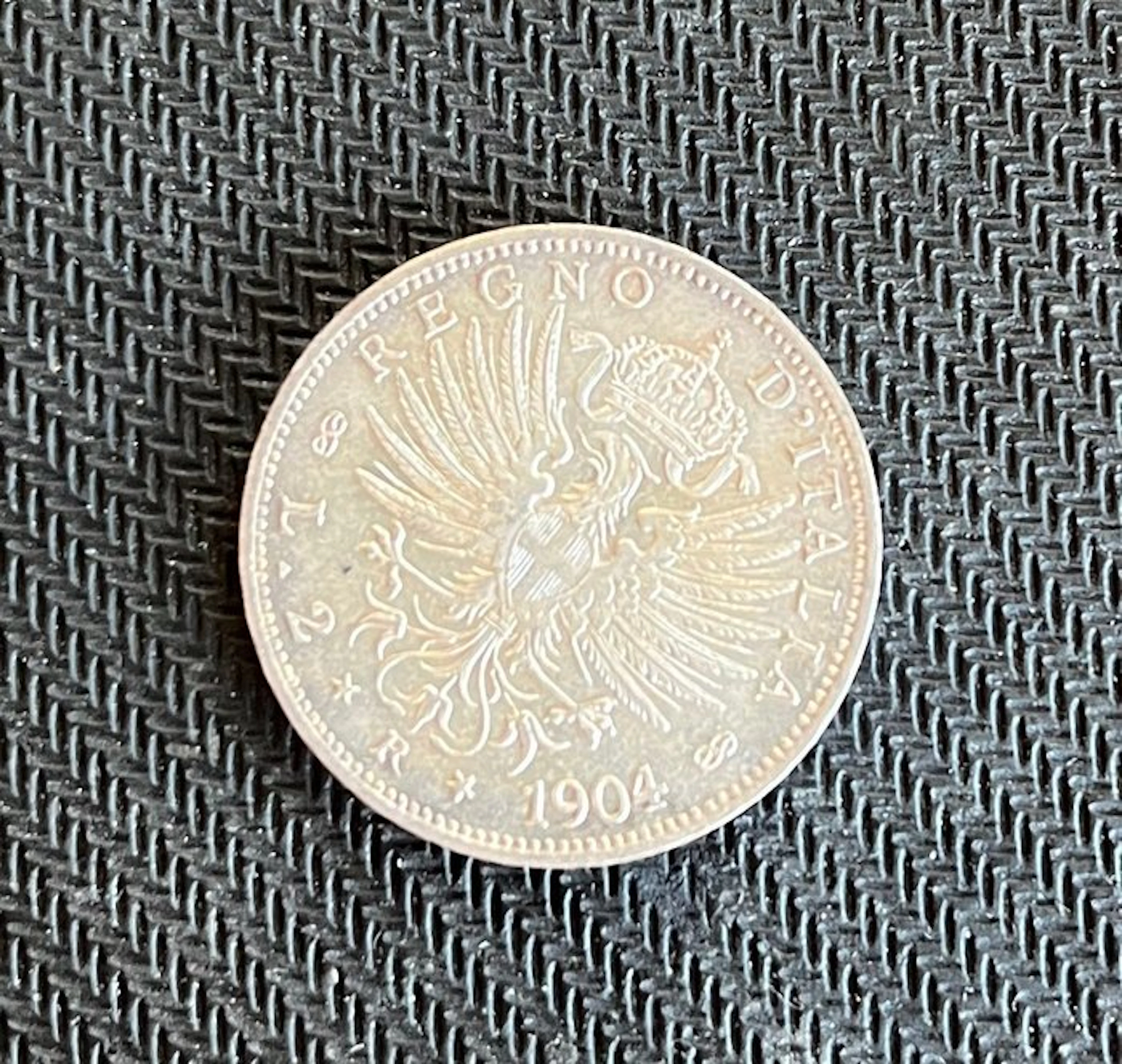 Italy, Kingdom Vittorio Emanuele III. 2 Lire 1904 "Aquila Sabauda" - R2