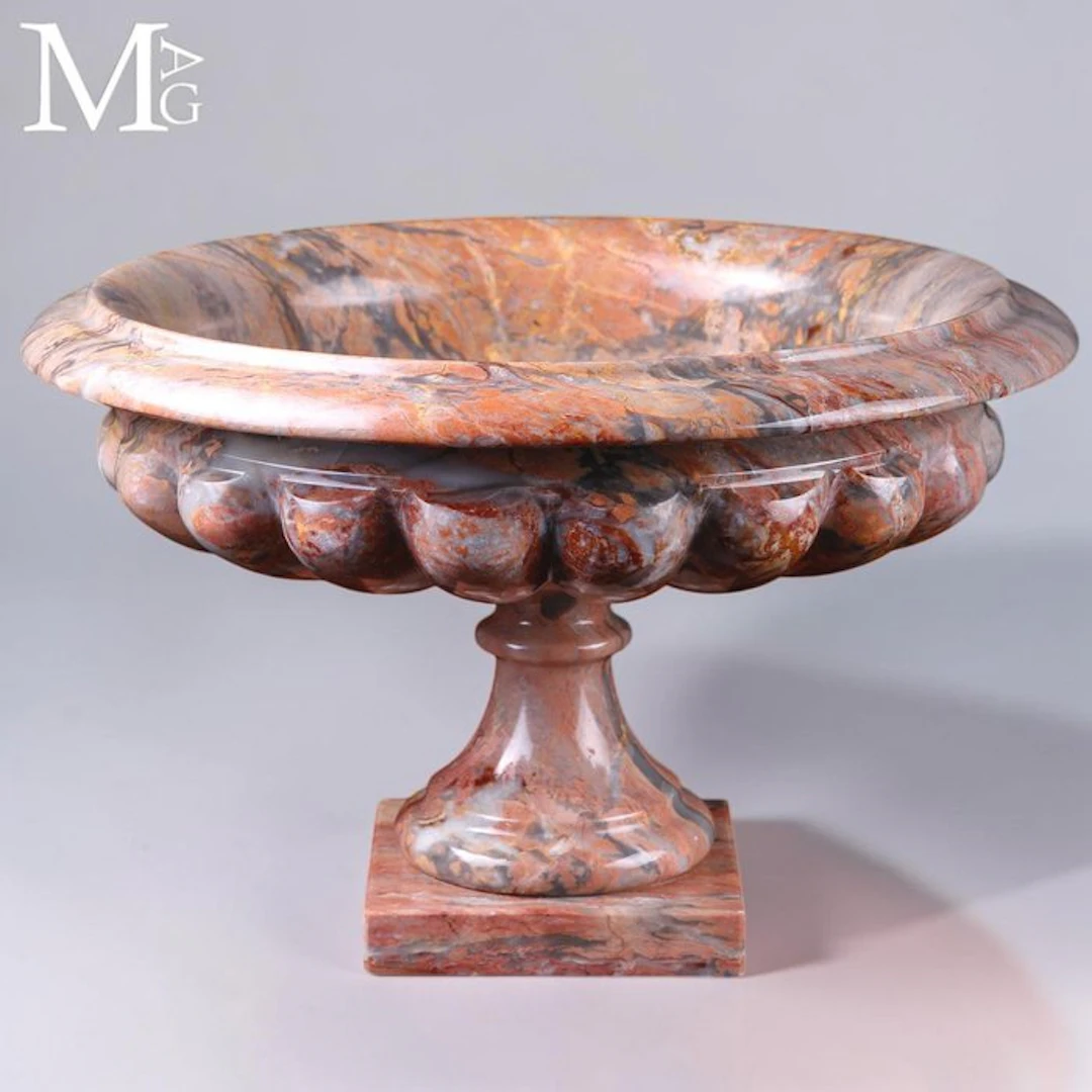 Elegant Italian Marble Fruit Bowl - Precious Italian...