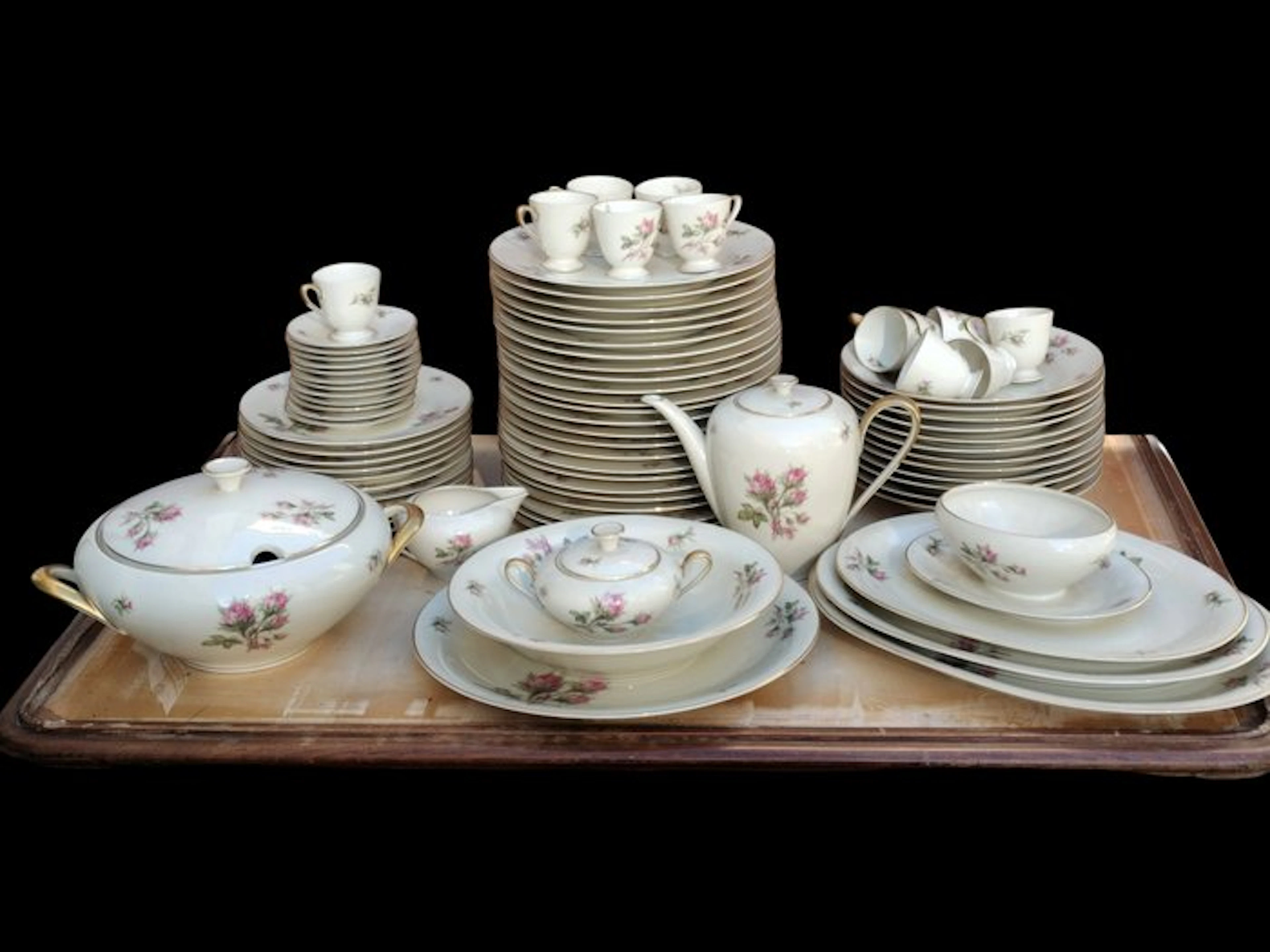 Hutschenreuther - Table service (80) - Creamware...