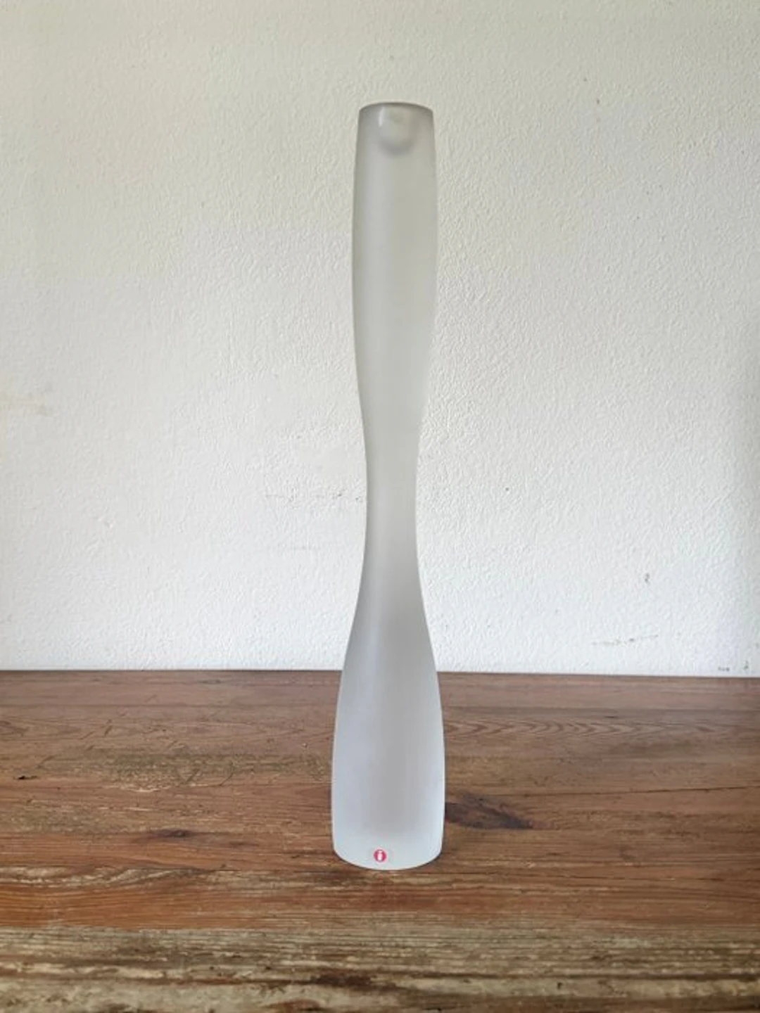 Iittala - Timo Sarpaneva - Candleholder - Glass - matte glass candlestick