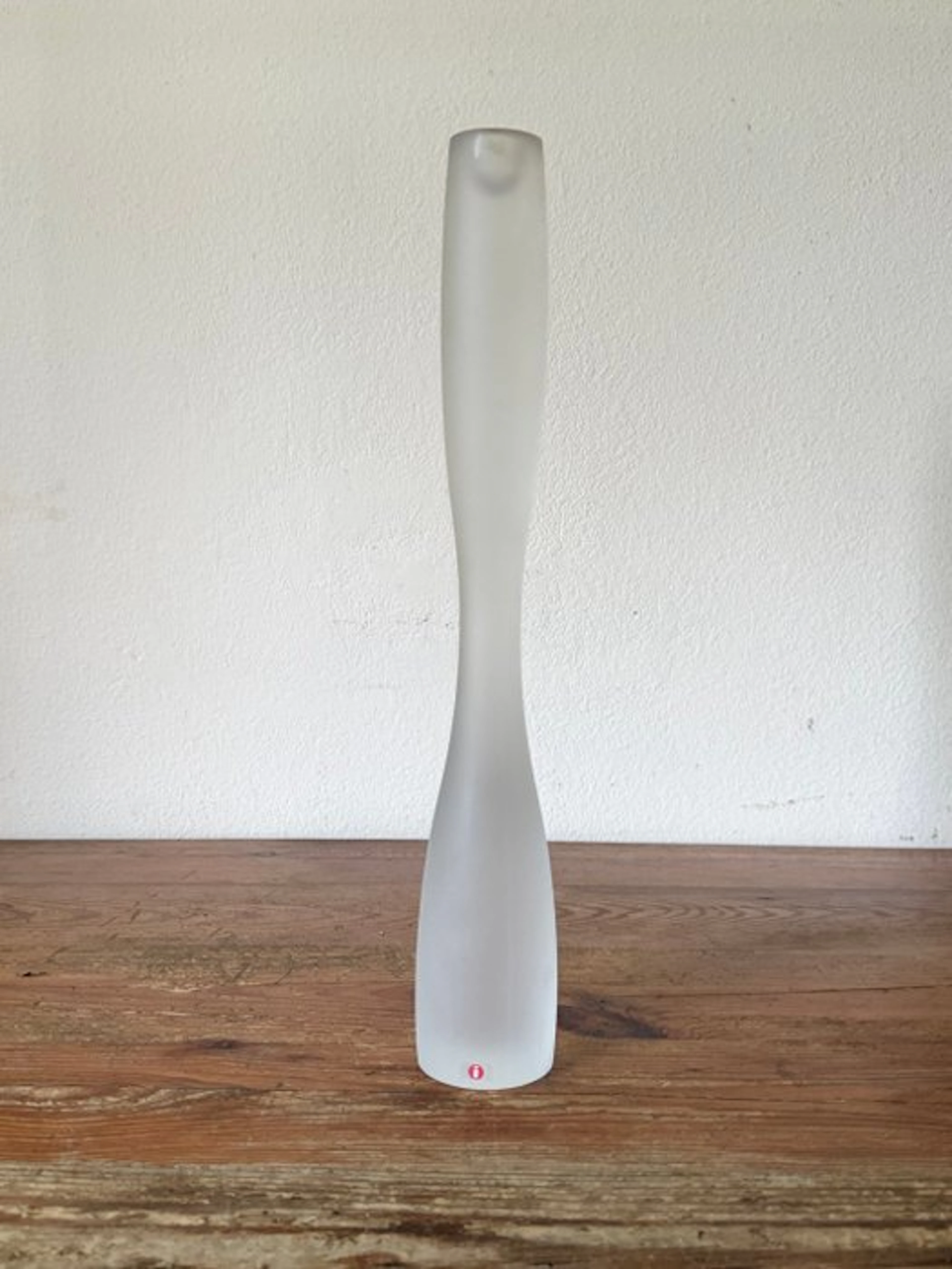 Iittala - Timo Sarpaneva - Candleholder - Glass - matte glass candlestick