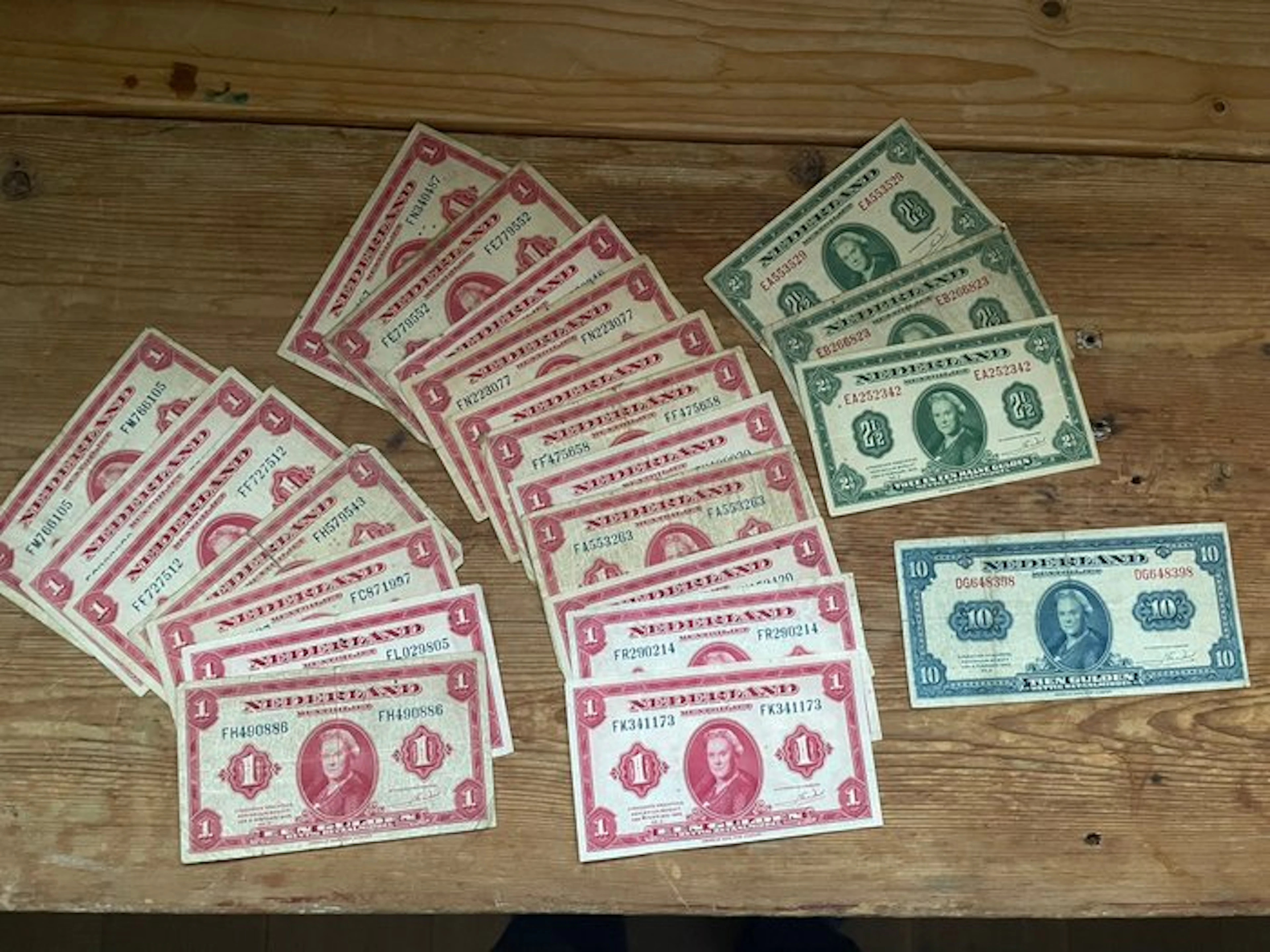 Netherlands. - 22 Banknotes - 1943 (No reserve price)