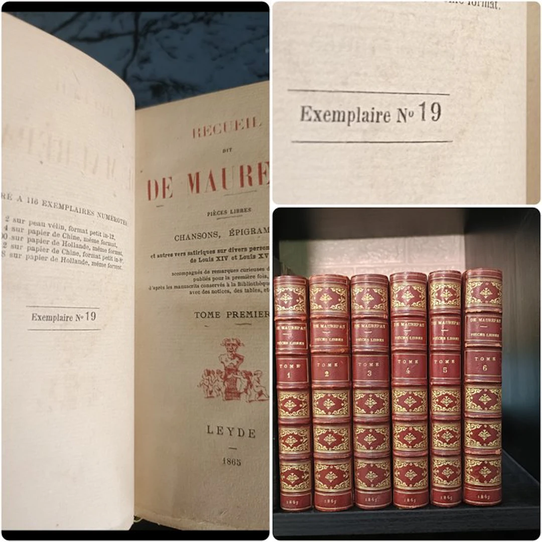 Comte de Maurepas - Recueil dit de Maurepas - 6 Vol