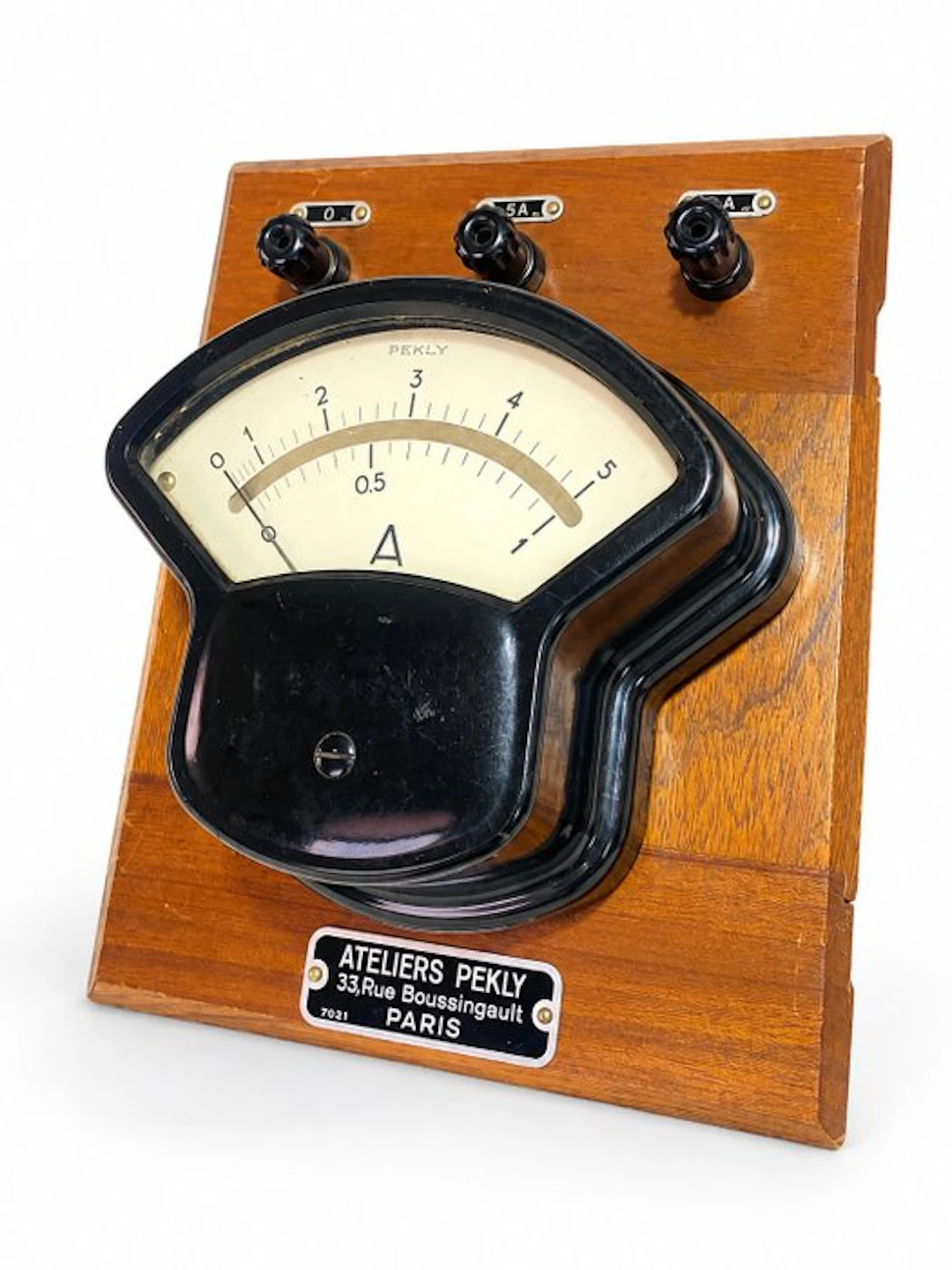 Ampèremètre magnétro-électrique ancien – Ateliers PEKLY...