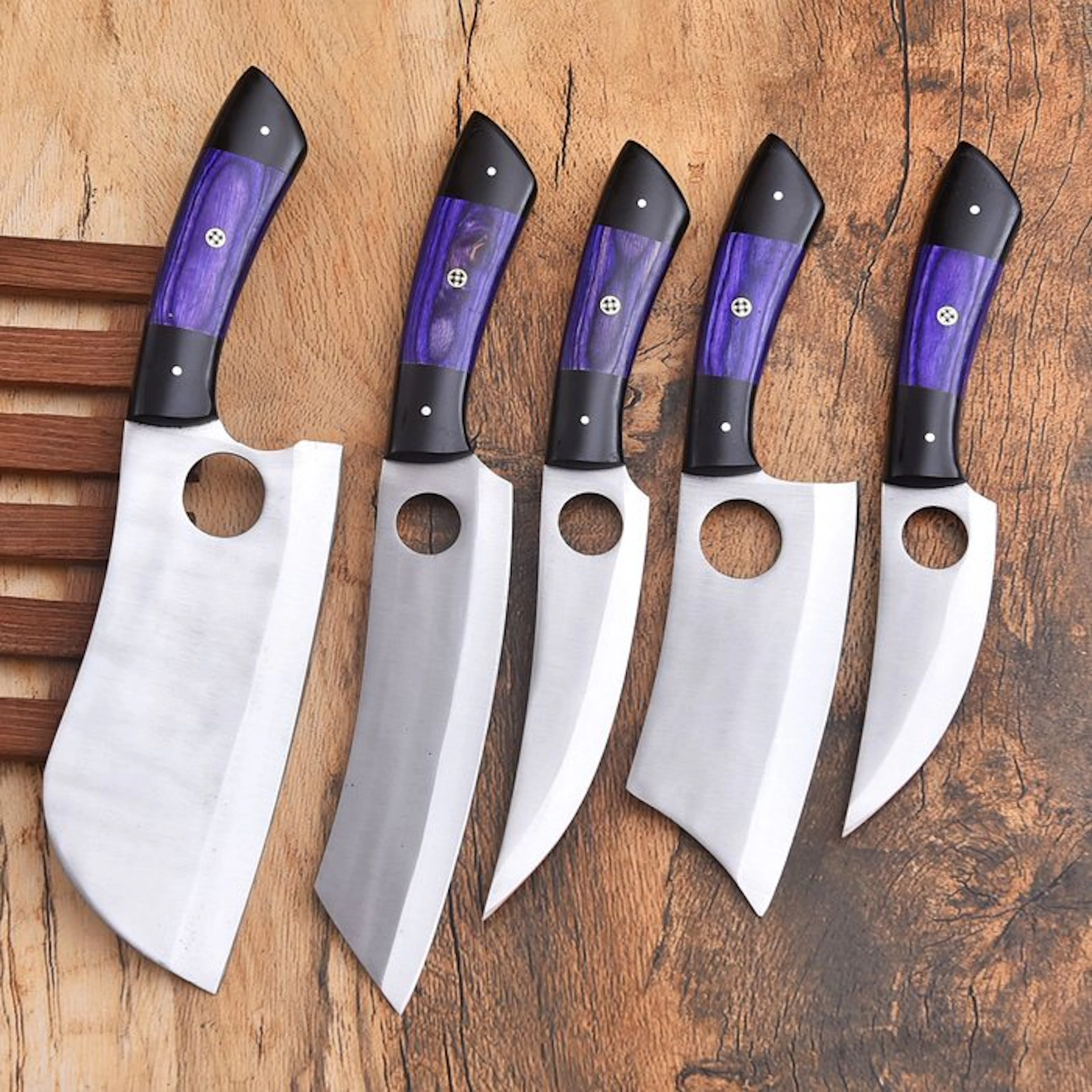 Kitchen knife - Chef's knife - High quality steel, Pakkawood - Japan