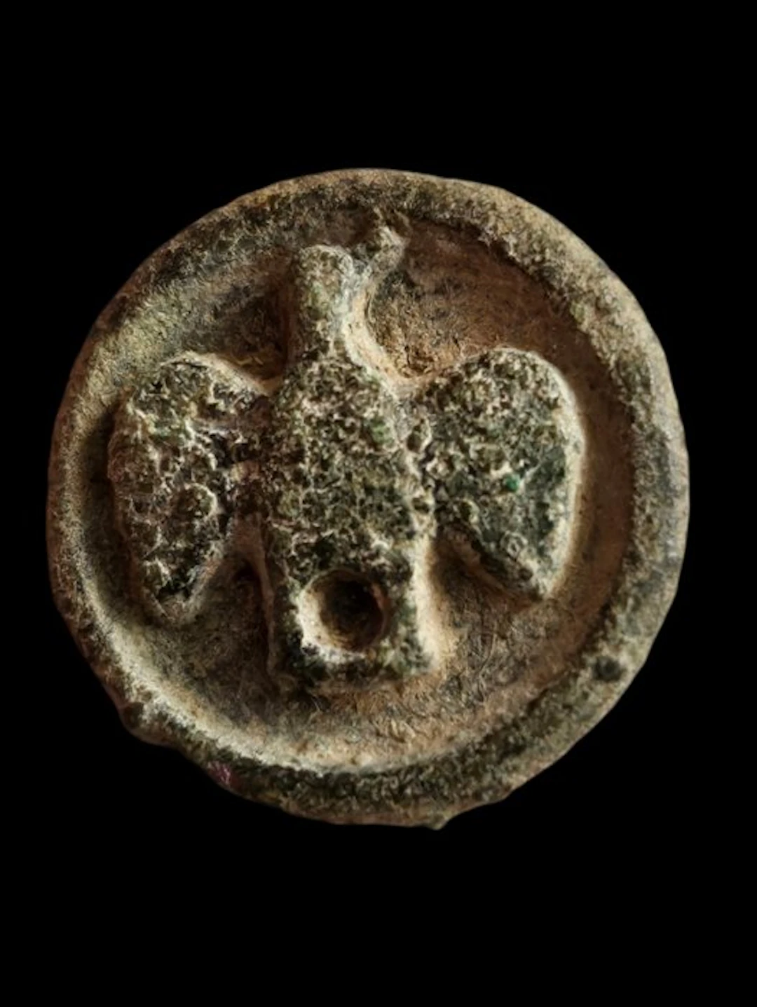 Ancient Roman Ancient Roman Bronze Phalera with a...