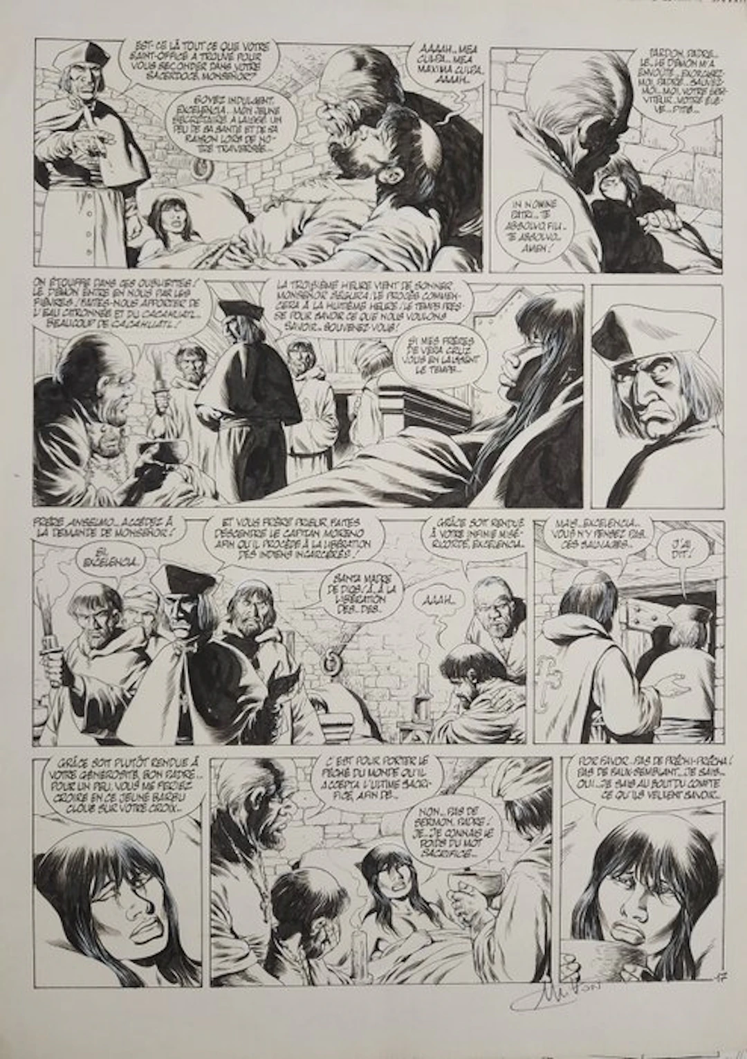 Mitton, Jean-Yves - 1 Original page - Quetzalcoatl T2...