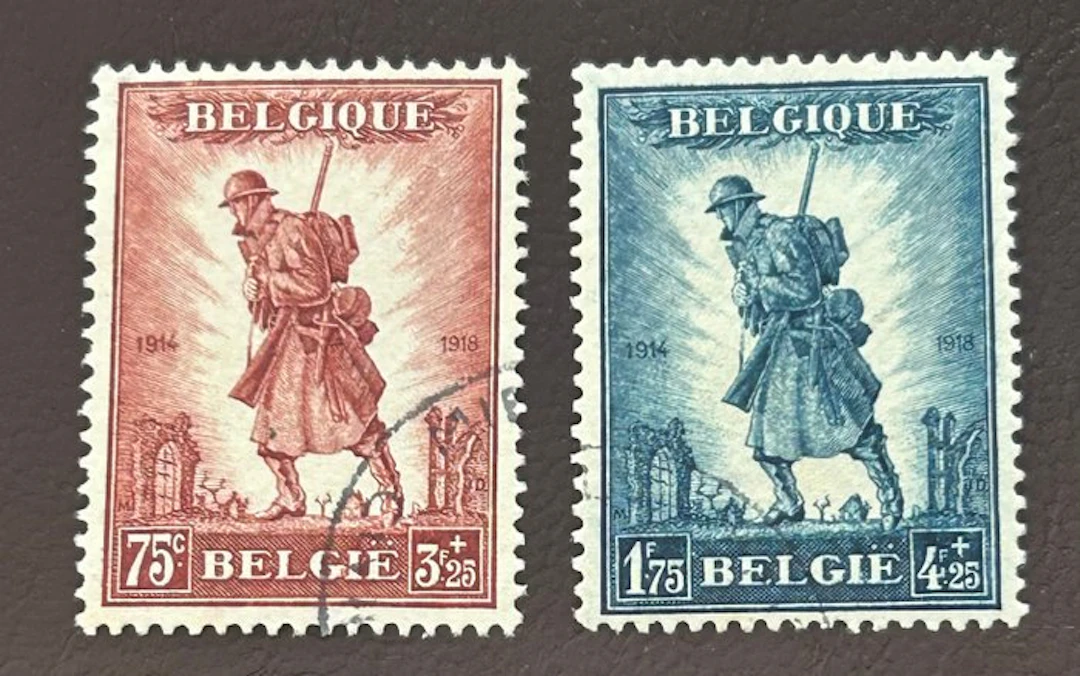 Belgium 1932 - Series 'Infantry' - STAMPED - OBP/COB 351/52