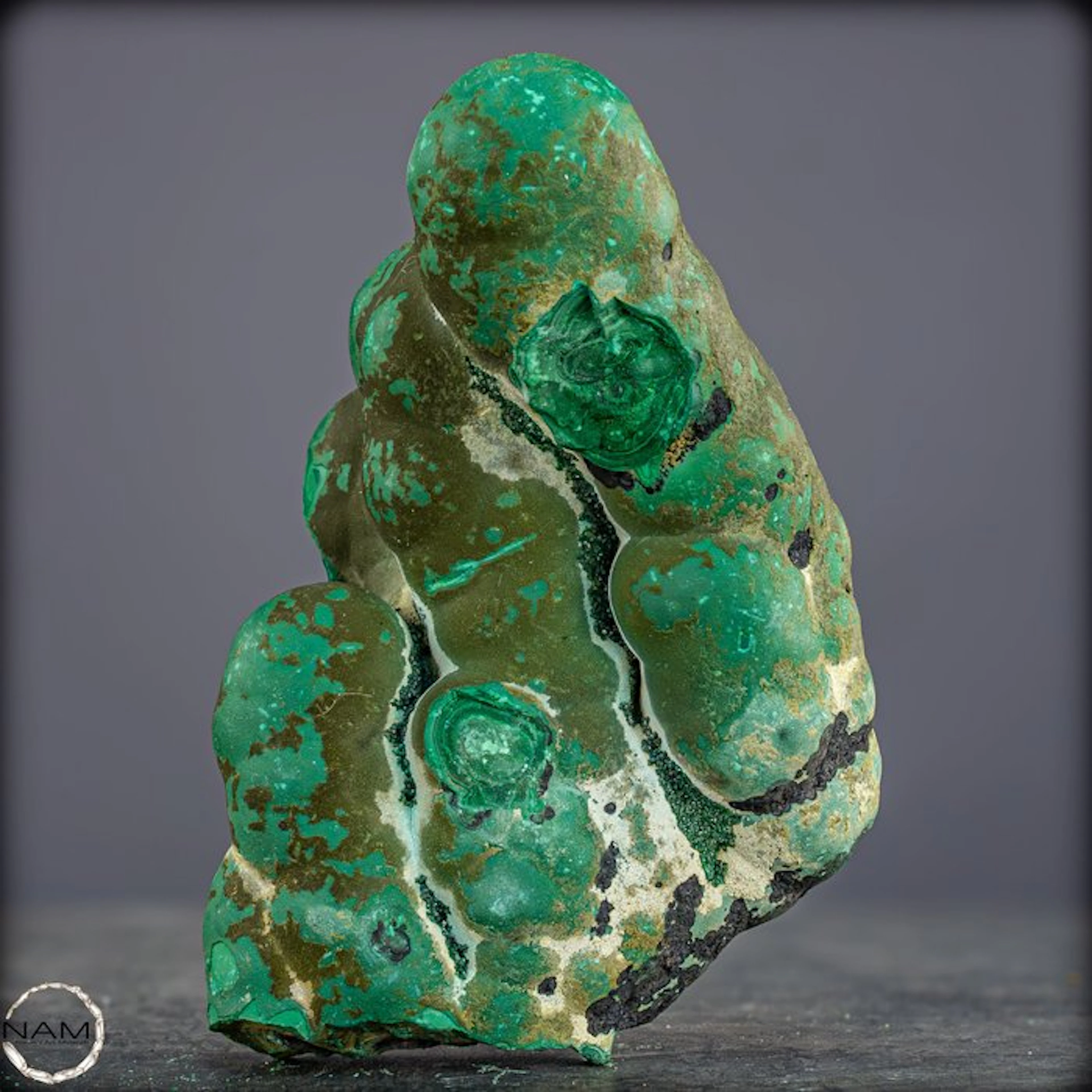 Very Rare Natural Velvet - Malachite Stalactite Crystal - Raw- 750.88 g