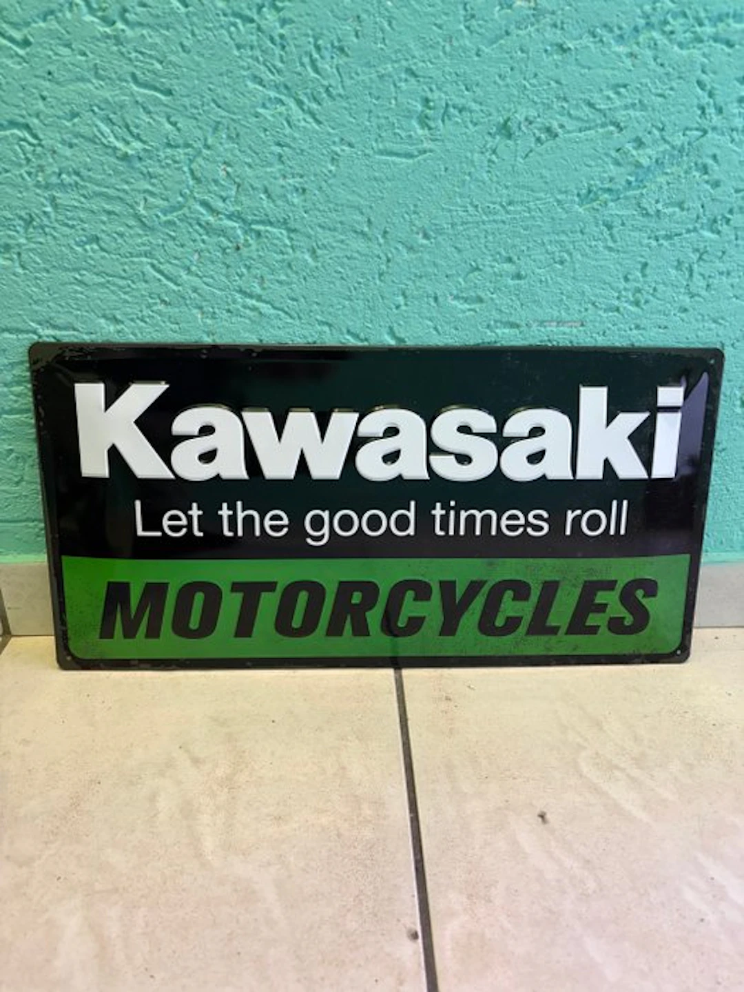 Kawasaki - Kawasaki Motorcycles - Sign - Metal