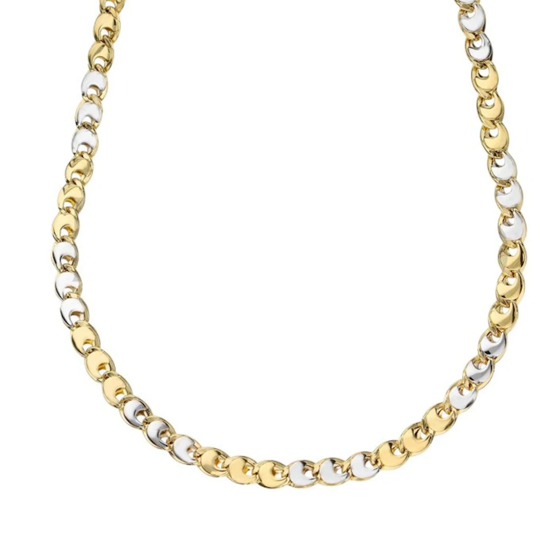 Necklace - 18 kt. Yellow gold, White gold - Necklace 50 cm 18k 12.4 g