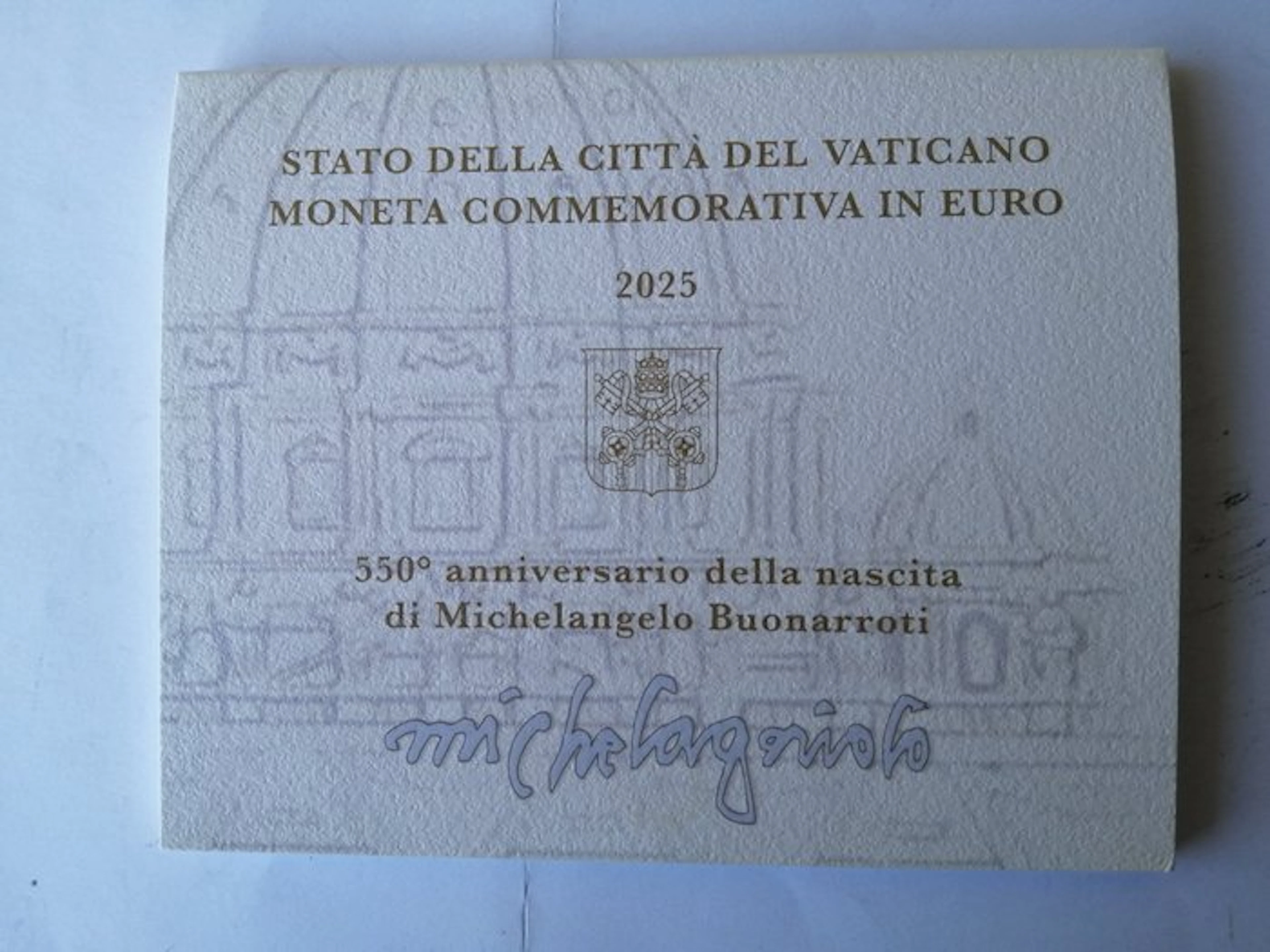 Vatican. 2 Euro 2025 "Michelangelo" (No reserve price)