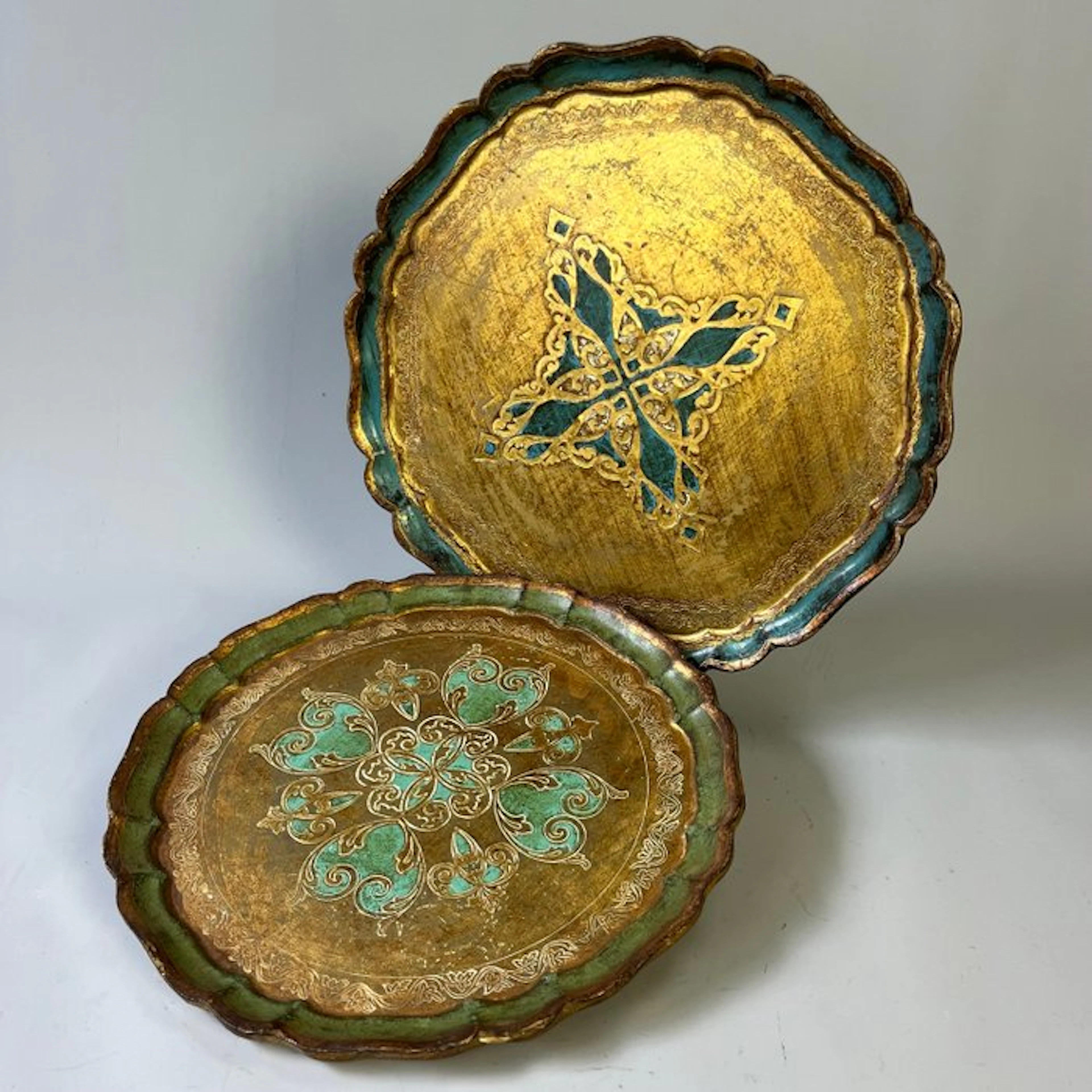 Tray - Vintage - Florentine ware - Presenting trays, Venice - Wood
