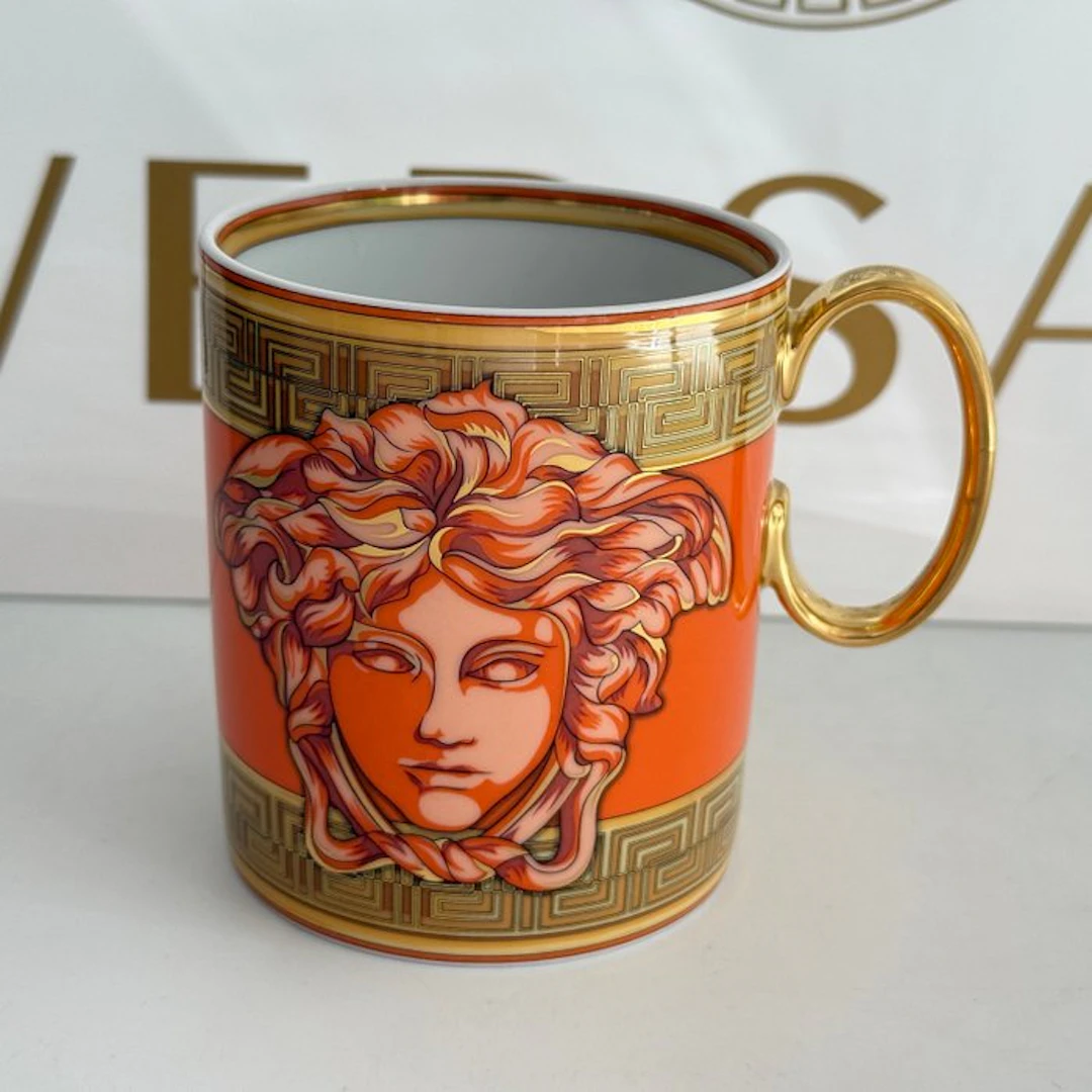 Rosenthal - Versace - Mug - Medusa Amplified Orange Coin...