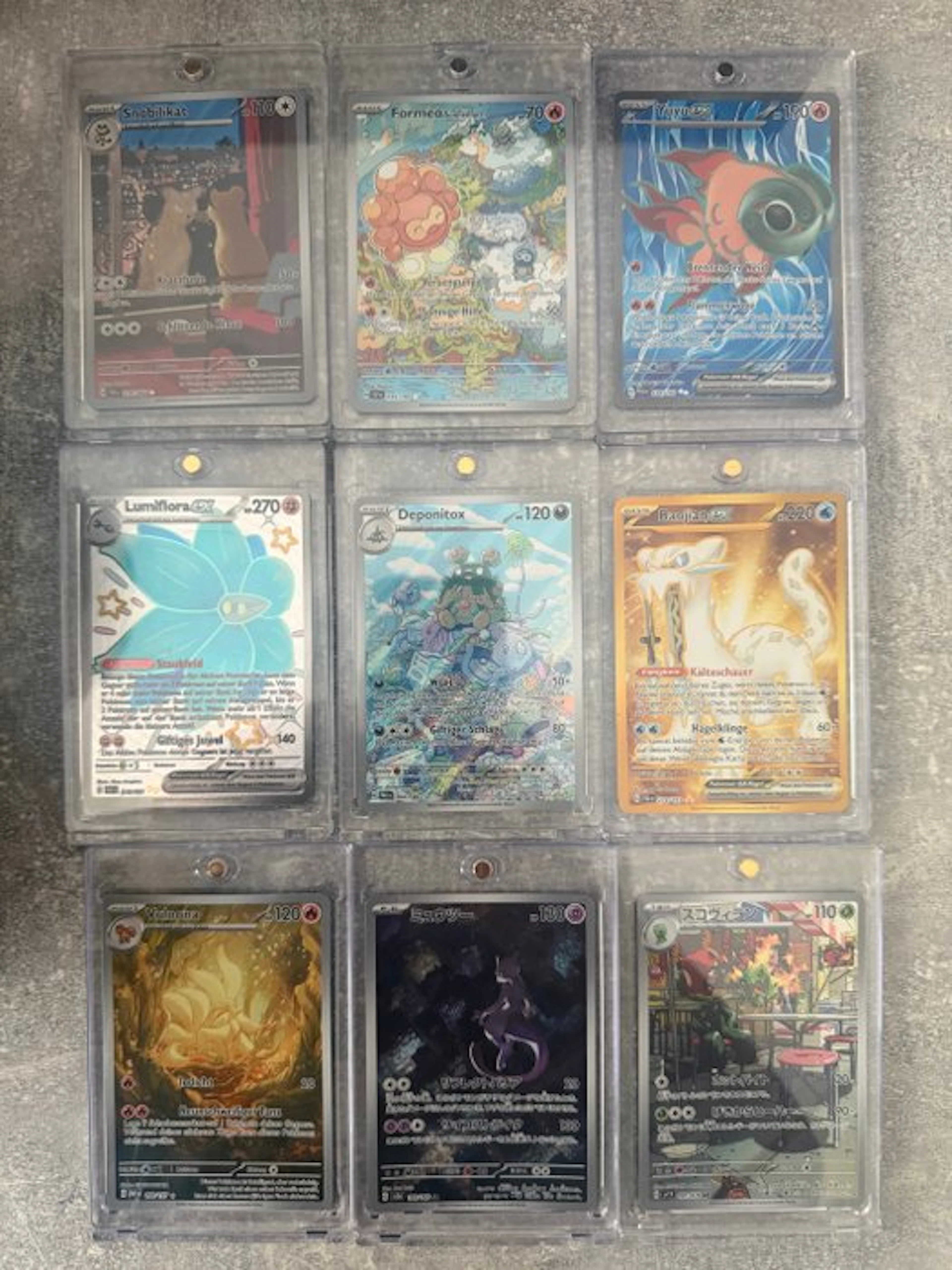 Pokémon - 9 Card Foil, Full art, Alternate art