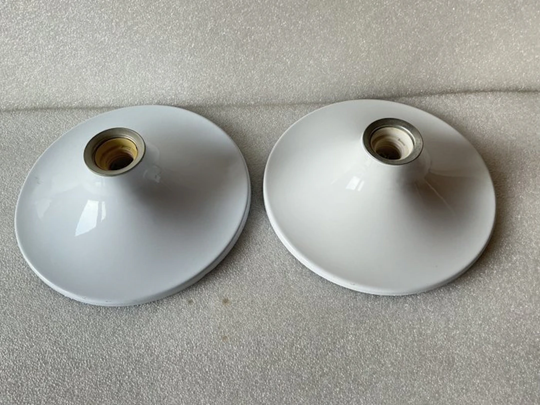 Wall lamp (2) - Aluminium - In the style of A. Castiglioni