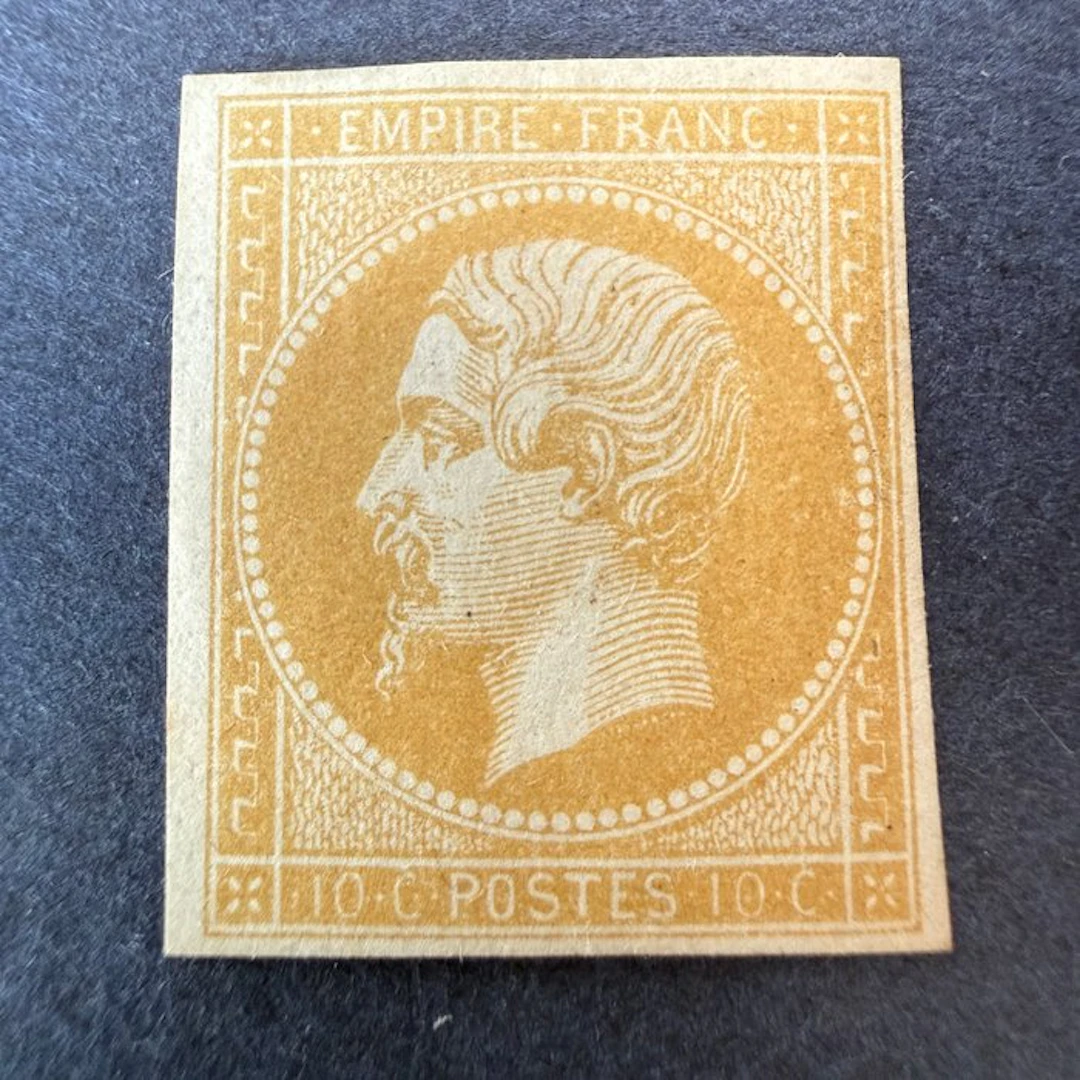 France - Yvert 13A "Napoléon 10c" type I, mint with hinge. Very good.