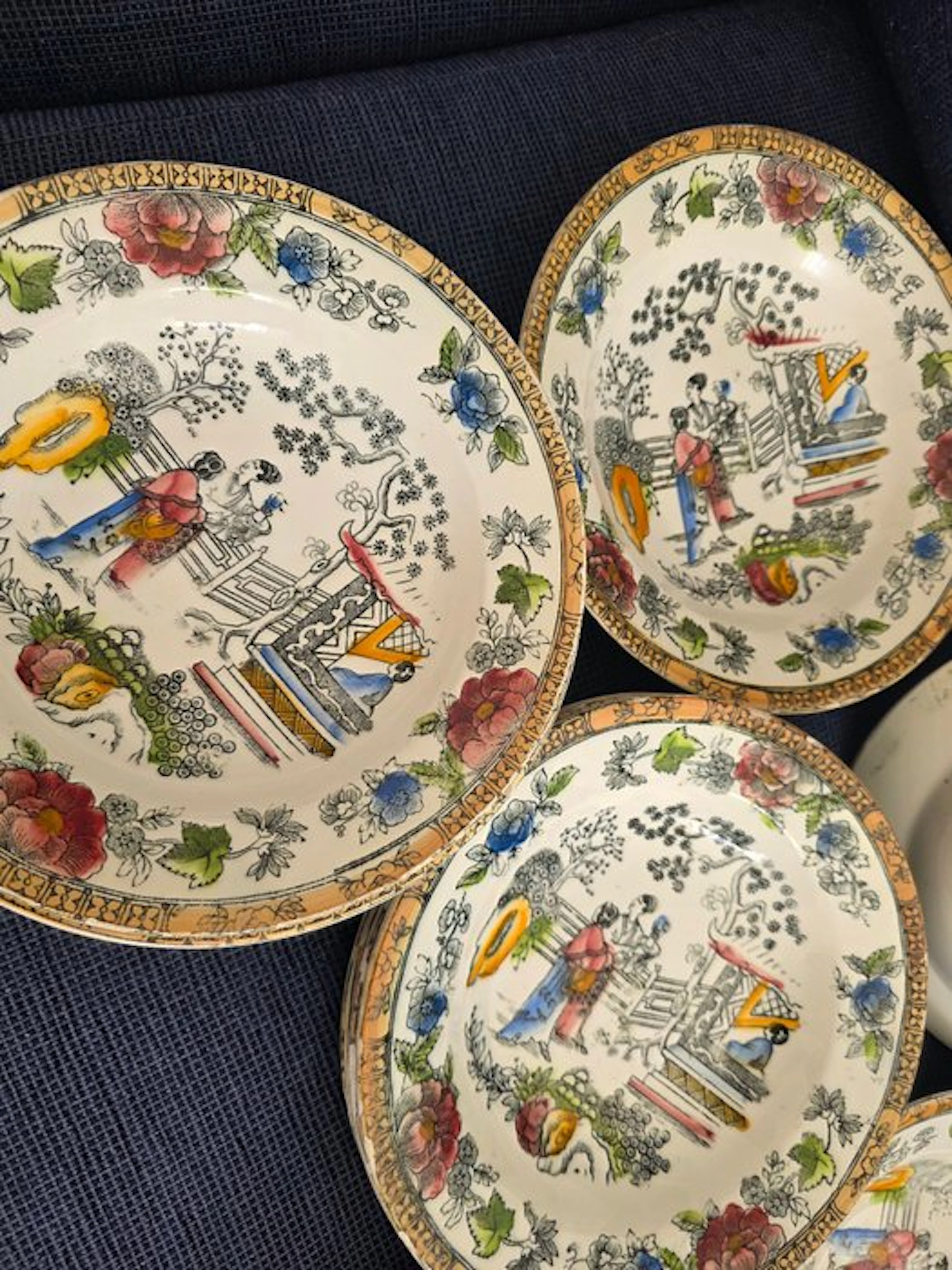 RIchard Ginori - Platter (12) - Nanchin - Porcelain
