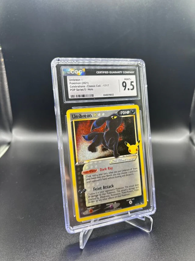 Pokémon - 1 Graded card - Umbreon 17/17 Celebrations Gold Star Foil - CGC 9.5