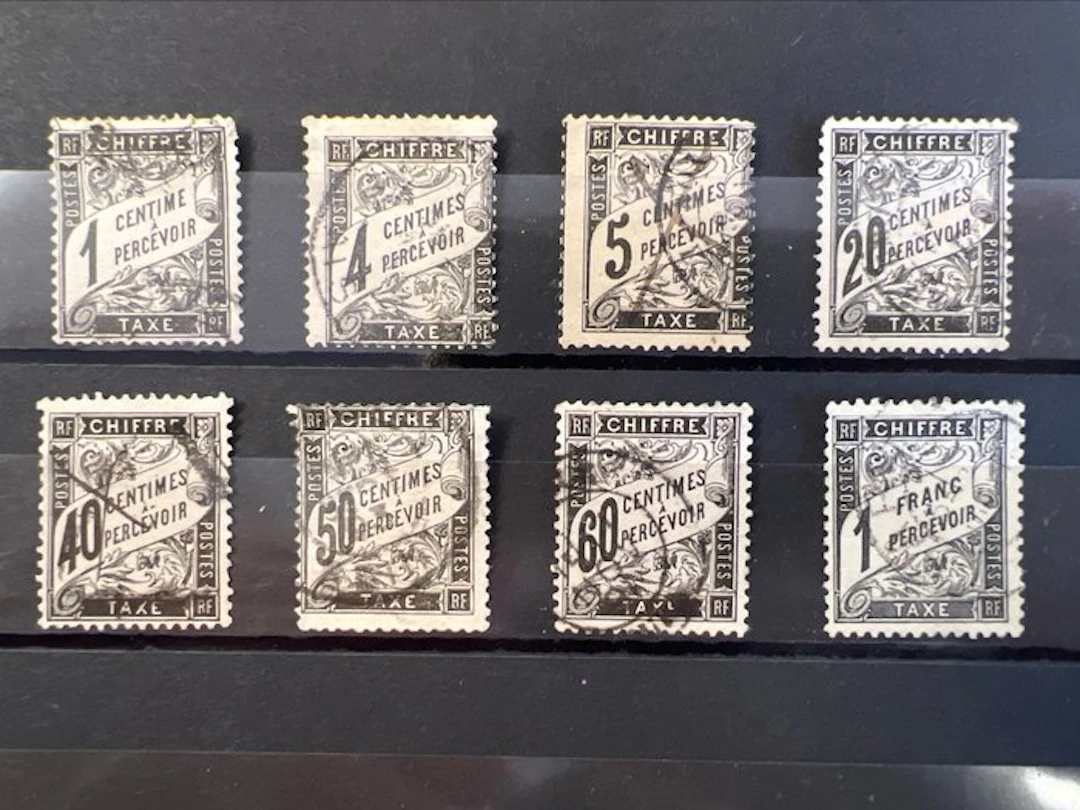 France 1881 - 8 x Porto € 700+