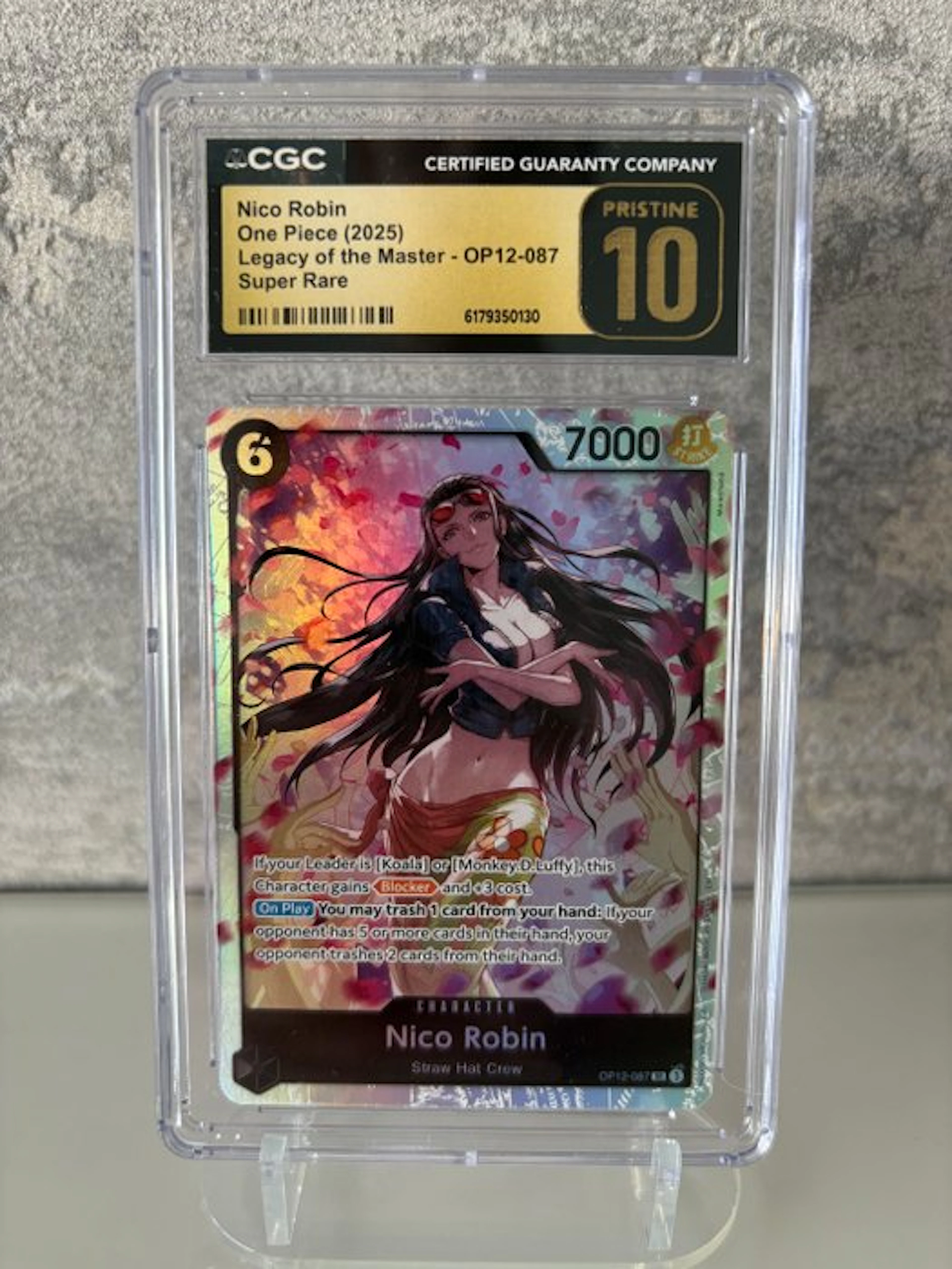 Bandai - 1 Graded card - One Piece - Nico Robin OP12-087 Foil - CGC Pristine 10