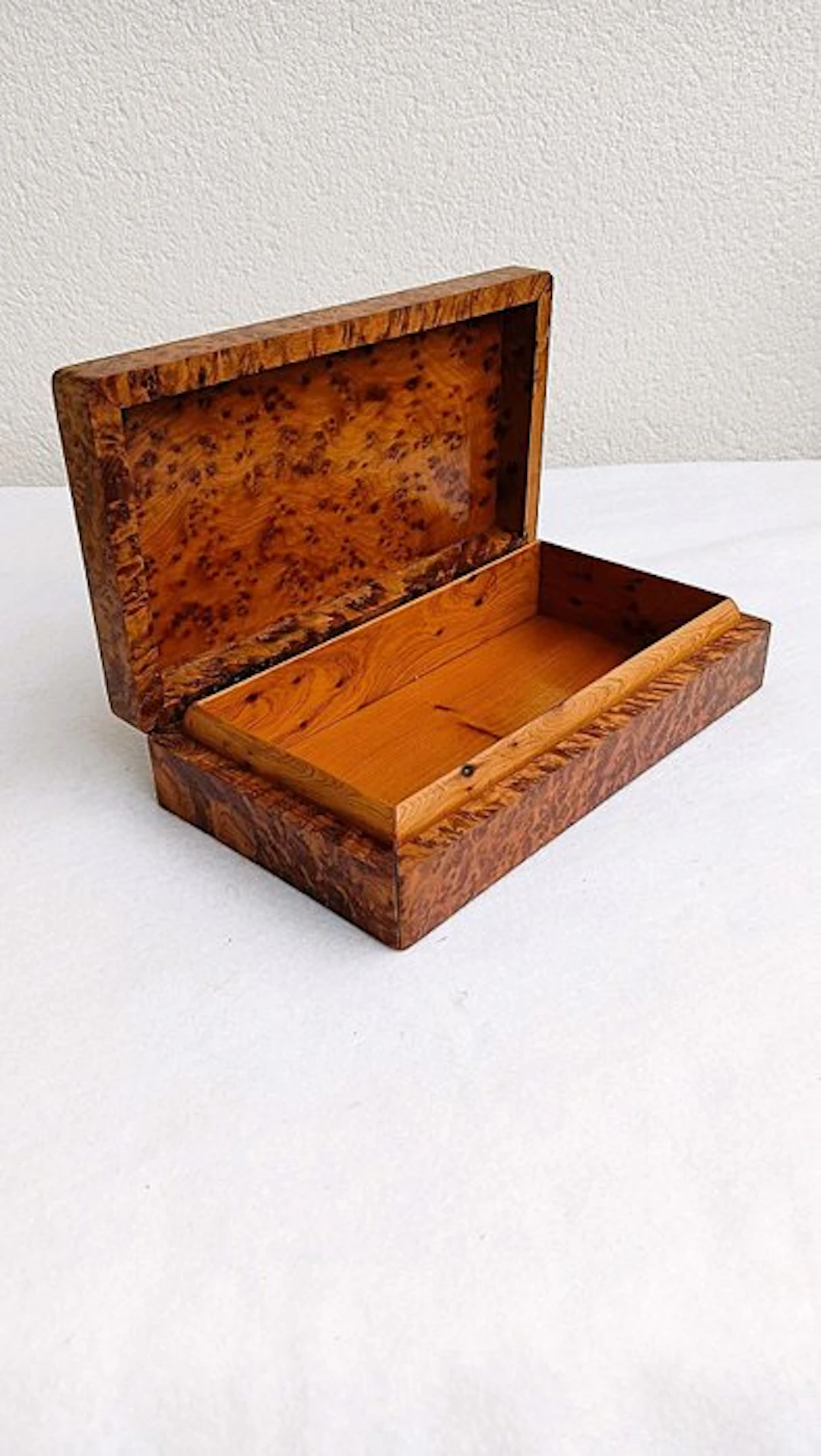 Coffret de bureau en Loupe de Thuya - Art déco revisité...