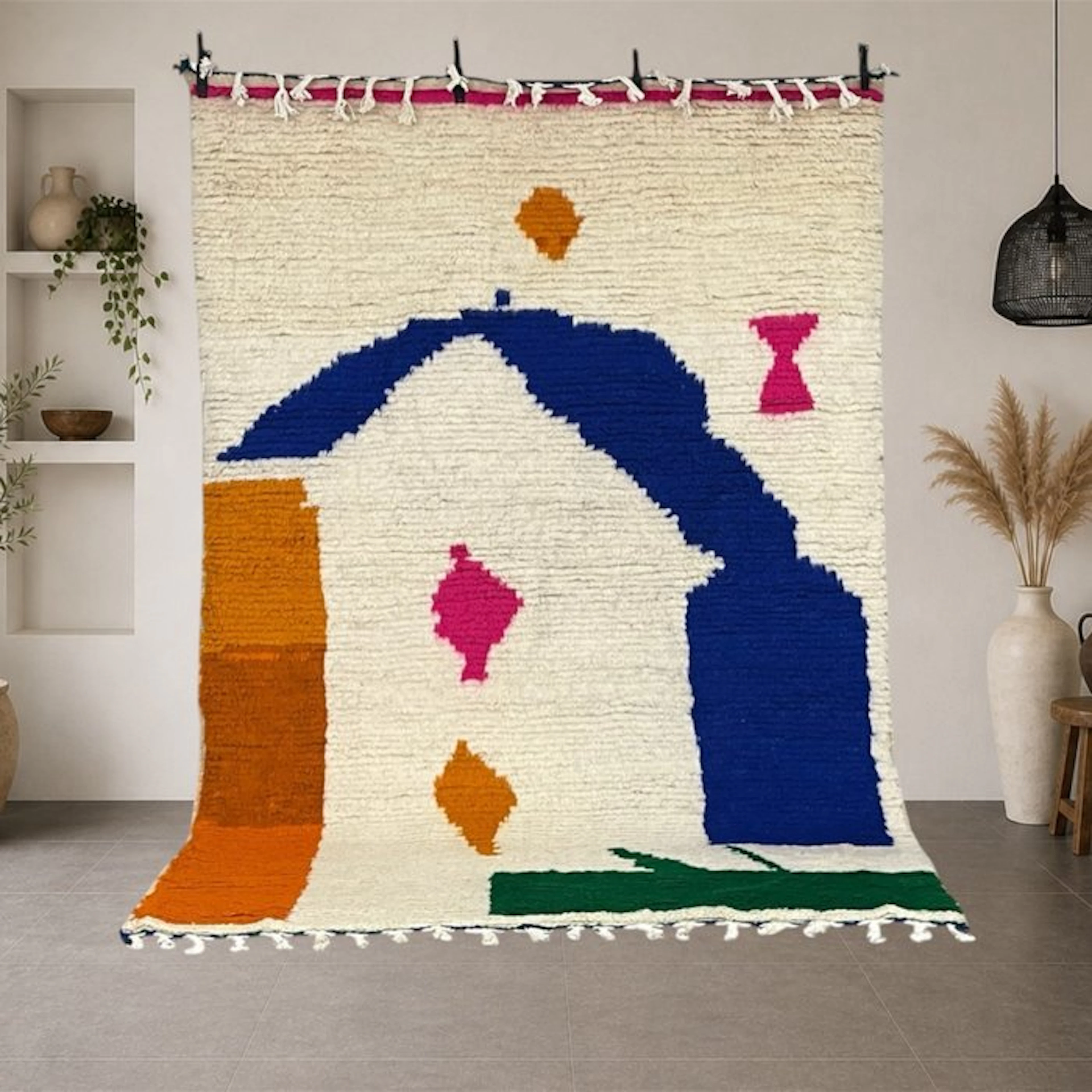Berber, Azilal Berber rug – Colorful abstract design - Carpet - 238 cm - 164 cm