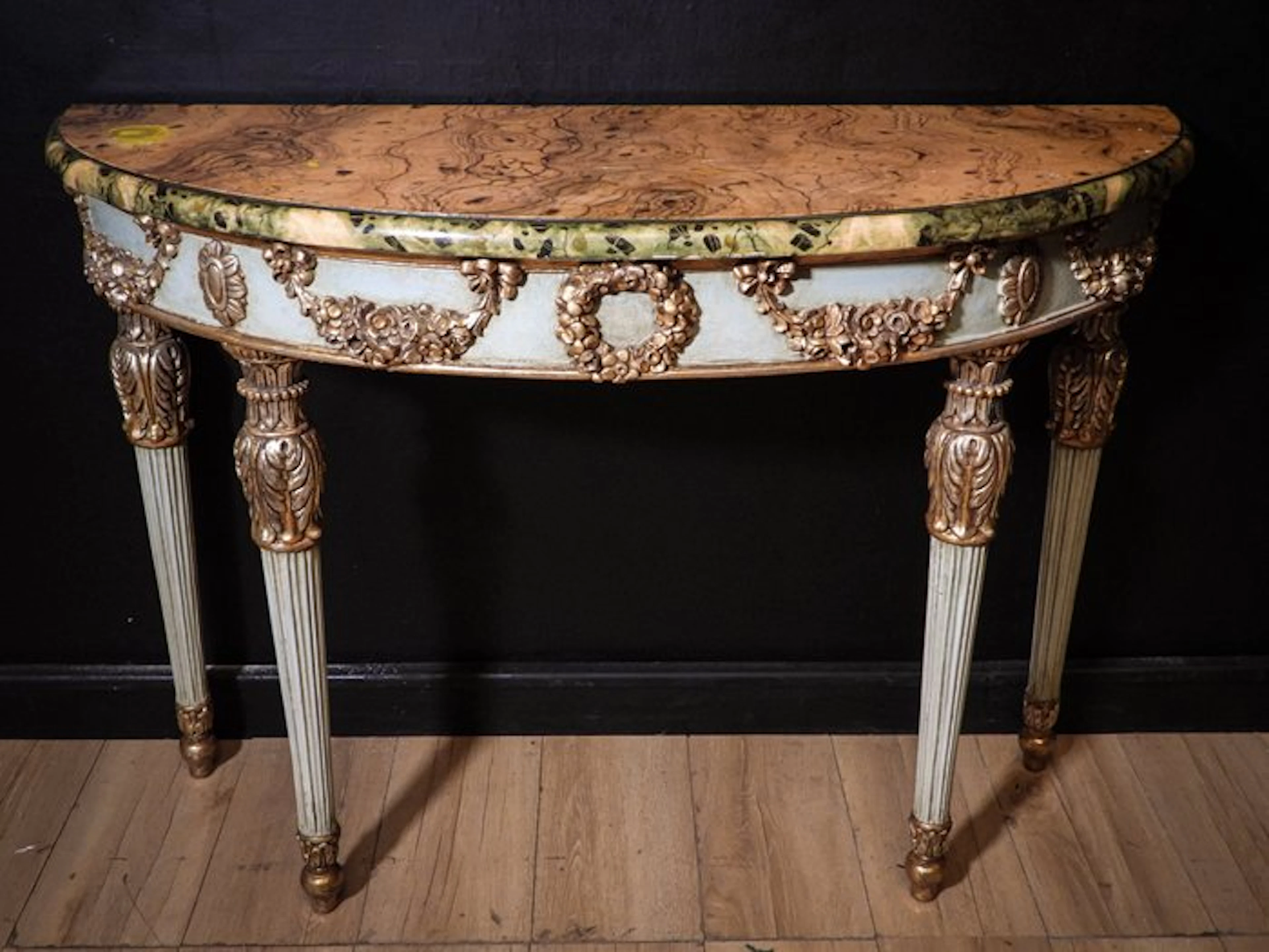 Console table - Wood - Antique console in Louis XVI style