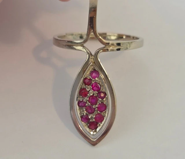 Ring - 18 kt. White gold Pearl - Ruby