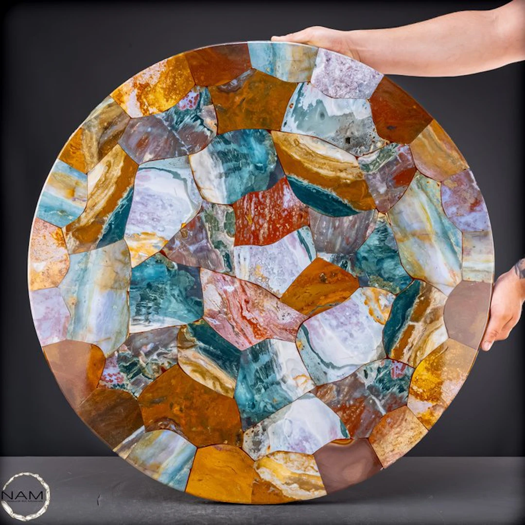 Ocean Jasper table top – an extraordinary natural stone...